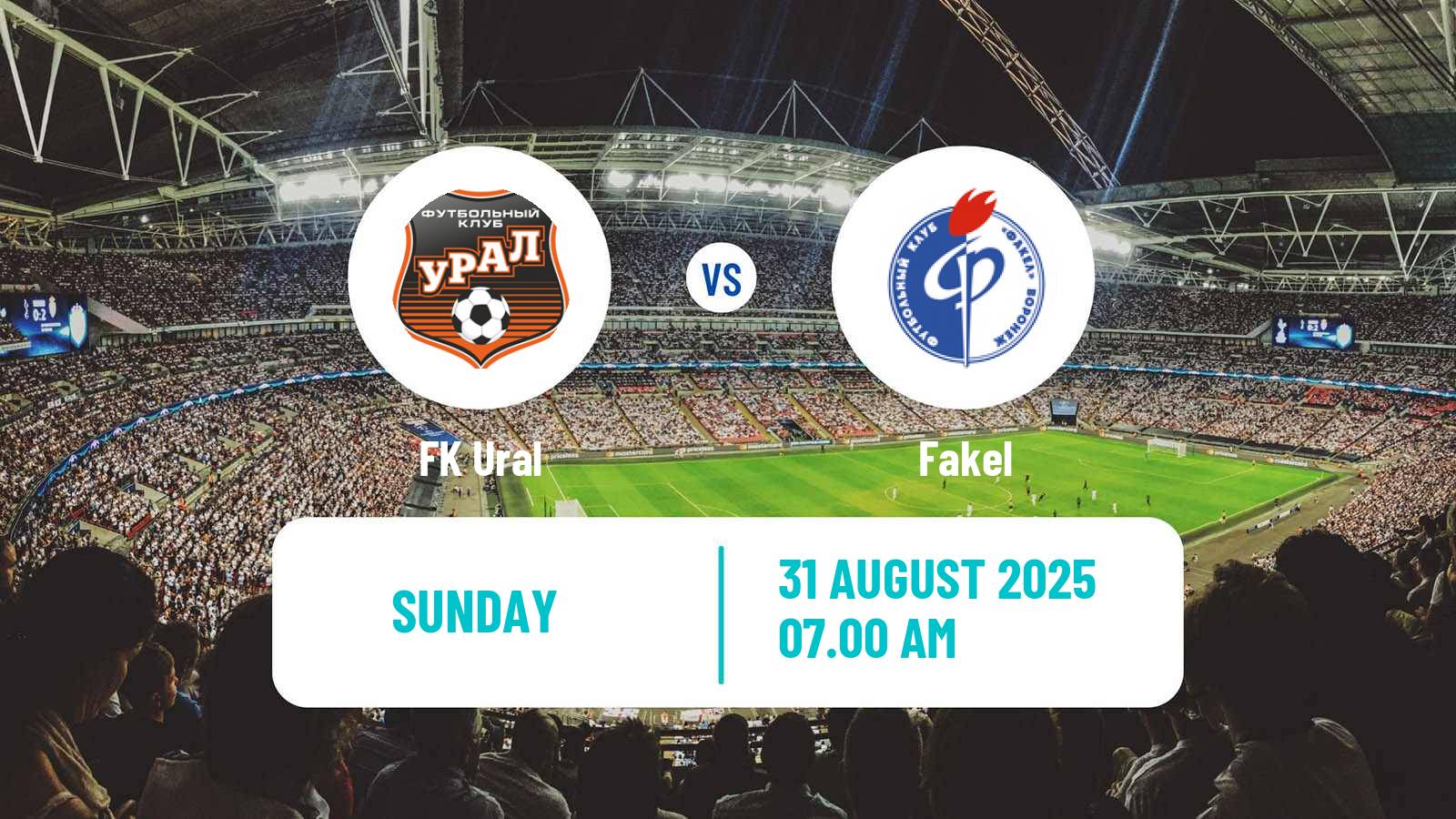 Soccer Russian FNL Ural - Fakel