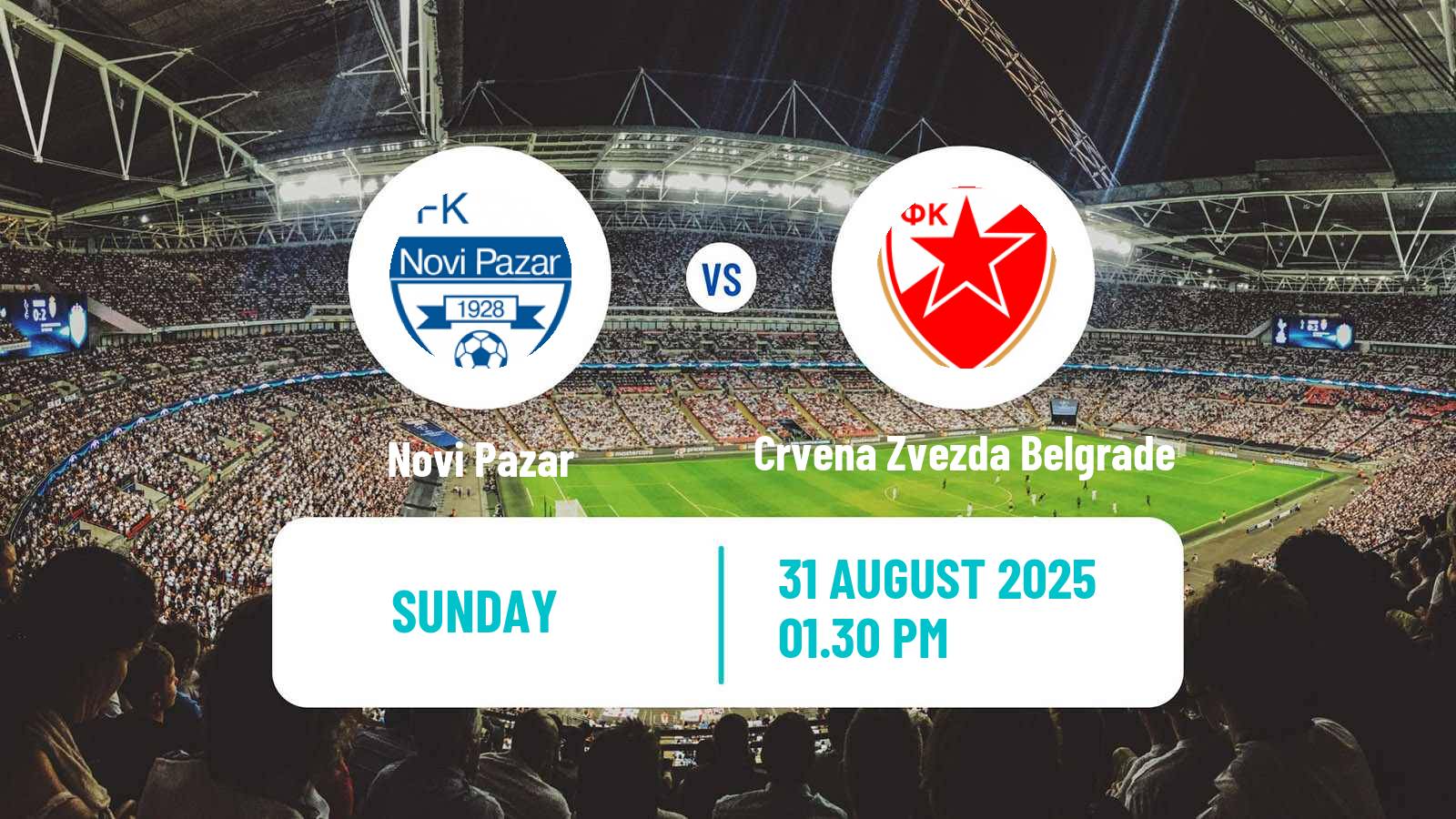 Soccer Serbian Superliga Novi Pazar - Crvena Zvezda Belgrade