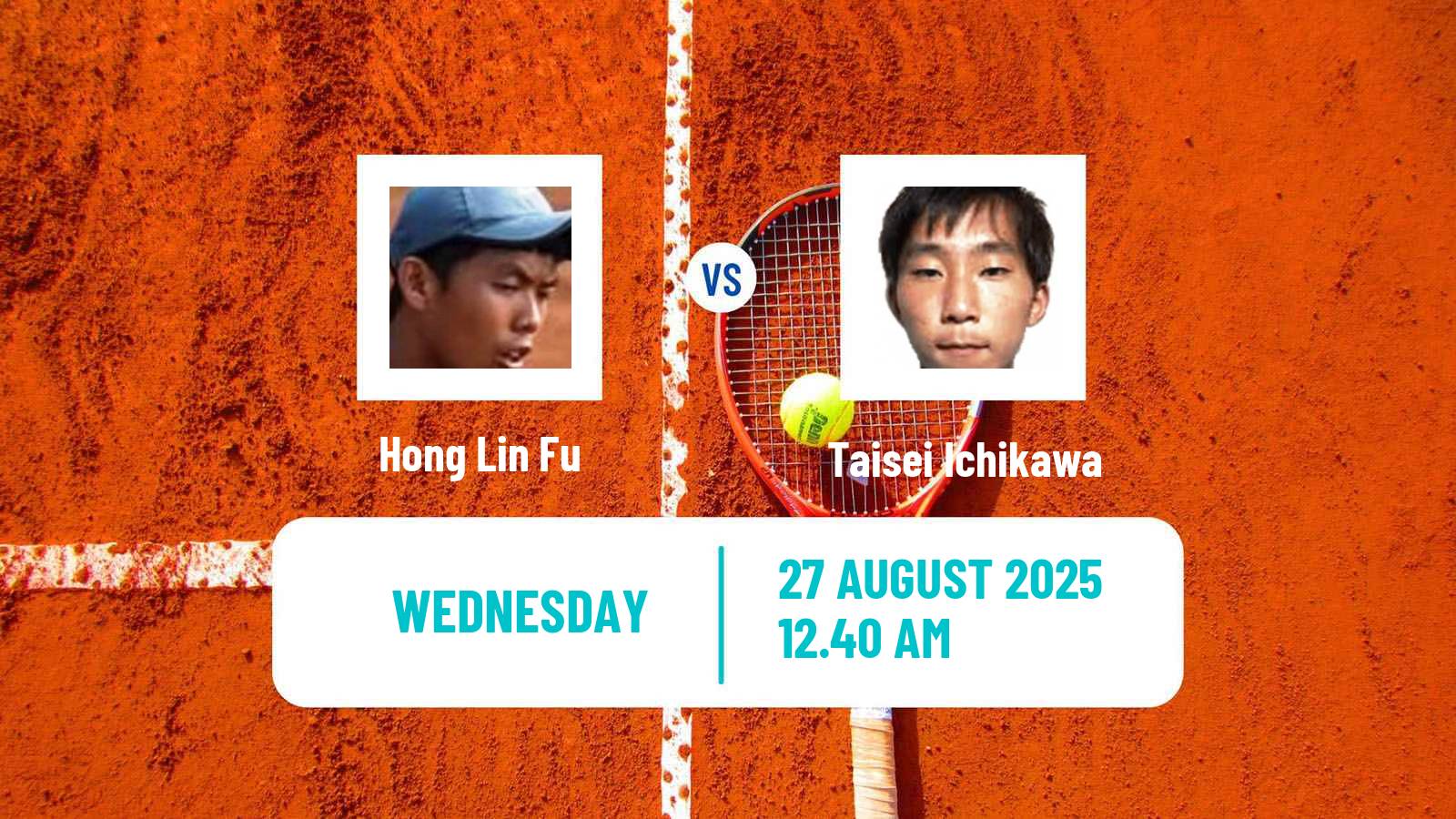 Tennis ITF M25 Taipei 2 Men Hong Lin Fu - Taisei Ichikawa
