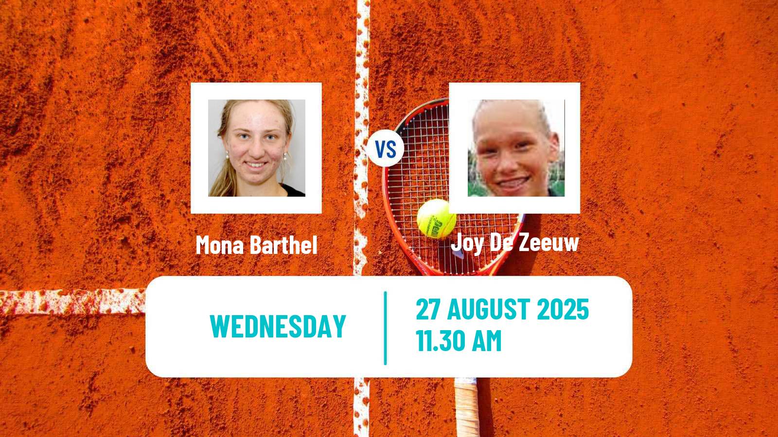 Tennis ITF W50 Oldenzaal Women Mona Barthel - Joy De Zeeuw