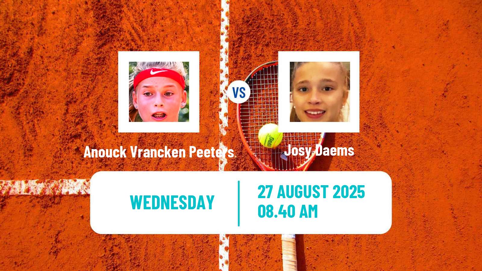 Tennis ITF W50 Oldenzaal Women Anouck Vrancken Peeters - Josy Daems