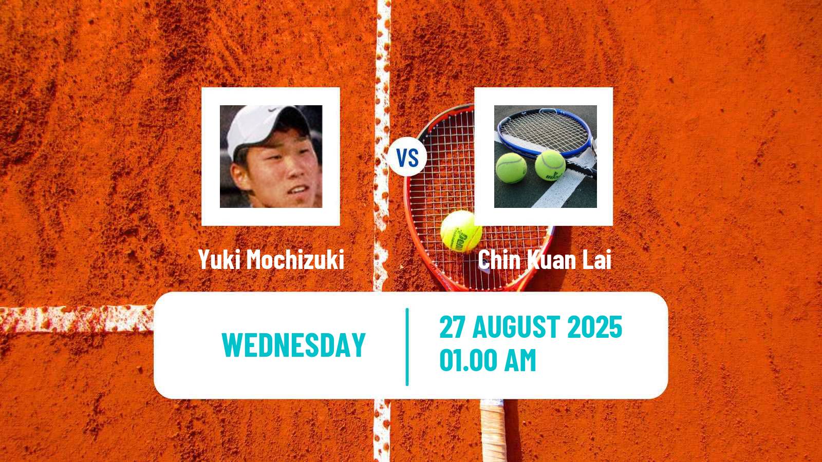 Tennis ITF M25 Taipei 2 Men Yuki Mochizuki - Chin Kuan Lai