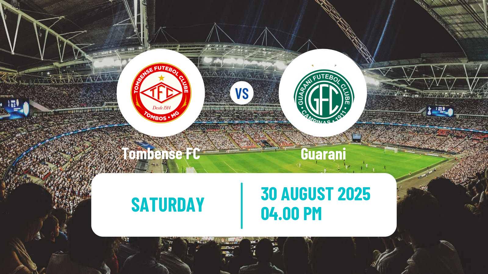 Soccer Brazilian Serie C Tombense - Guarani