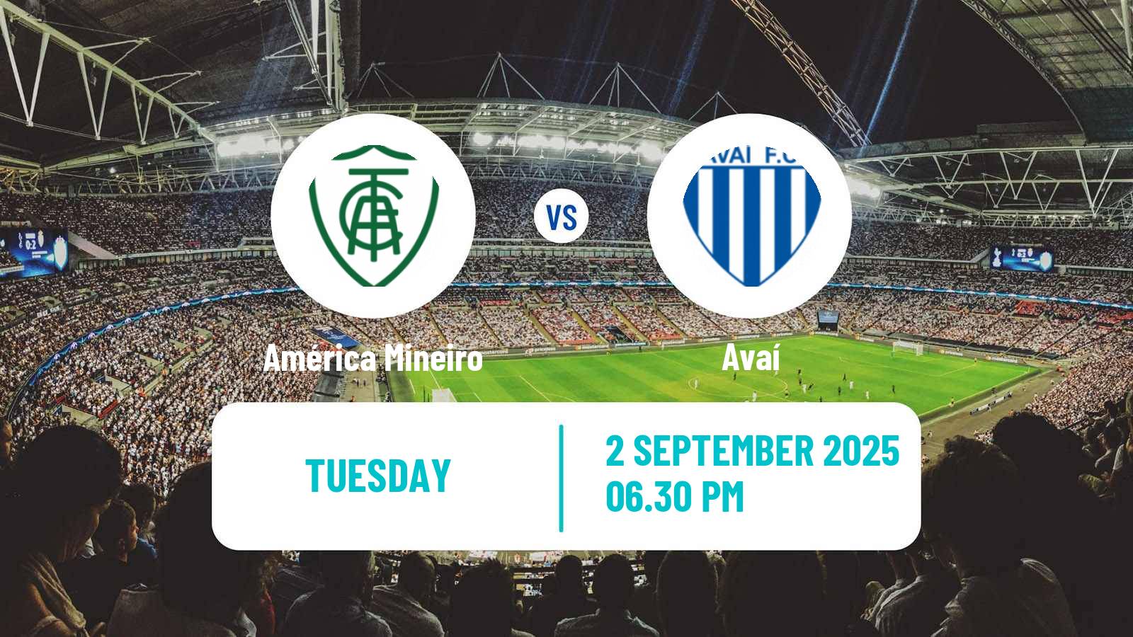 Soccer Brazilian Serie B América Mineiro - Avaí