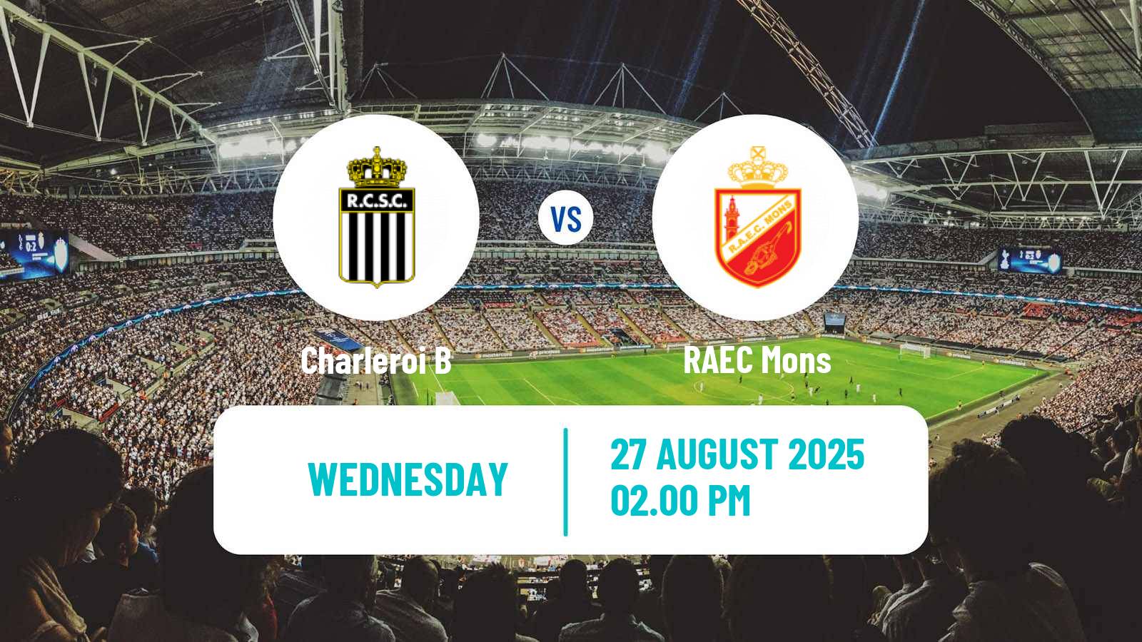 Soccer Belgian National Division 1 ACFF Charleroi B - Mons