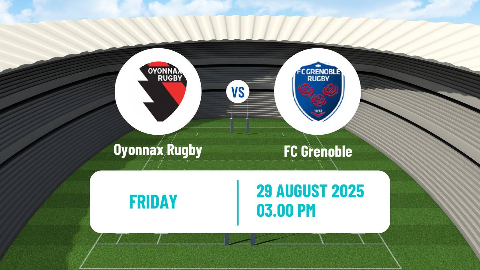 Rugby union French Pro D2 Oyonnax Rugby - FC Grenoble