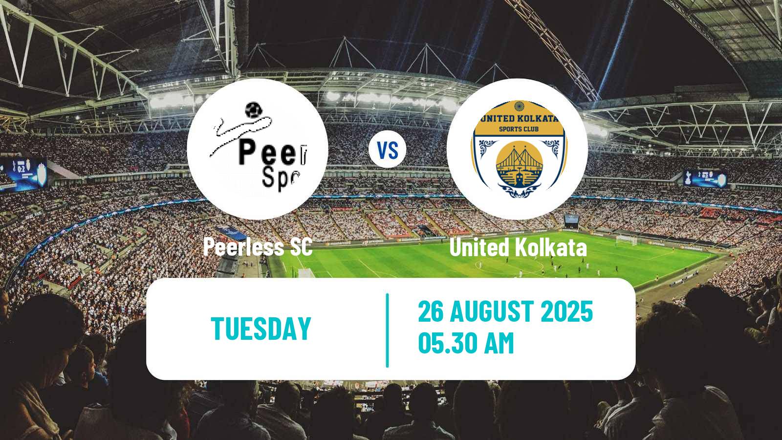 Soccer Calcutta Premier Division Peerless - United Kolkata