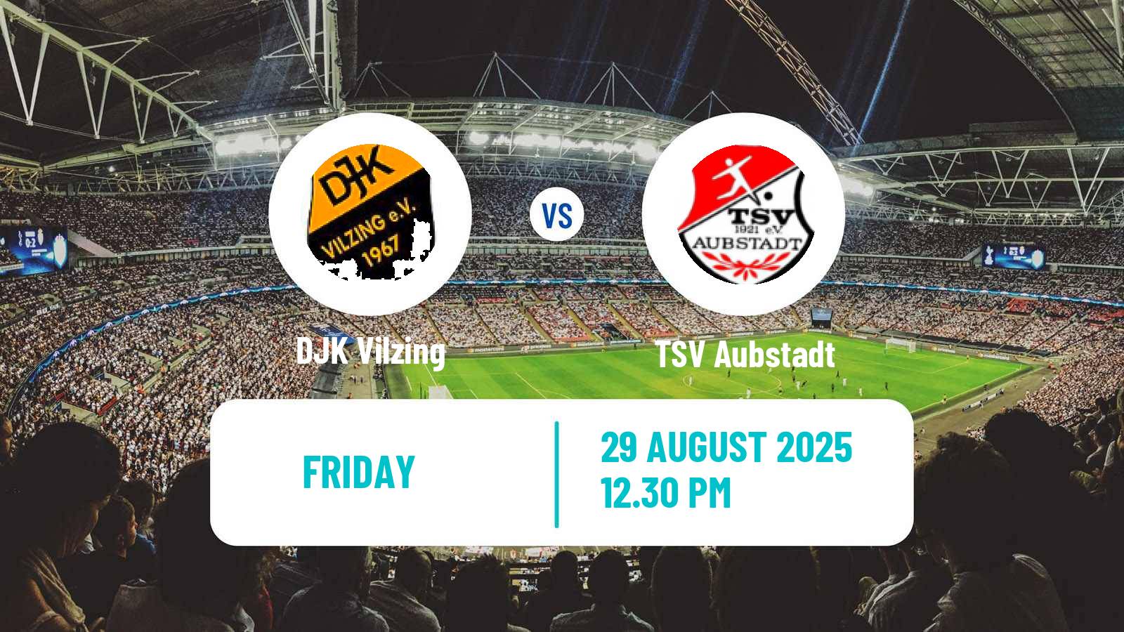 Soccer German Regionalliga Bayern Vilzing - Aubstadt