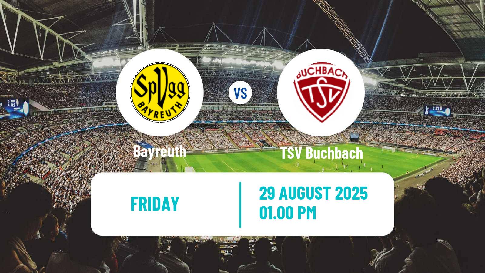 Soccer German Regionalliga Bayern Bayreuth - Buchbach