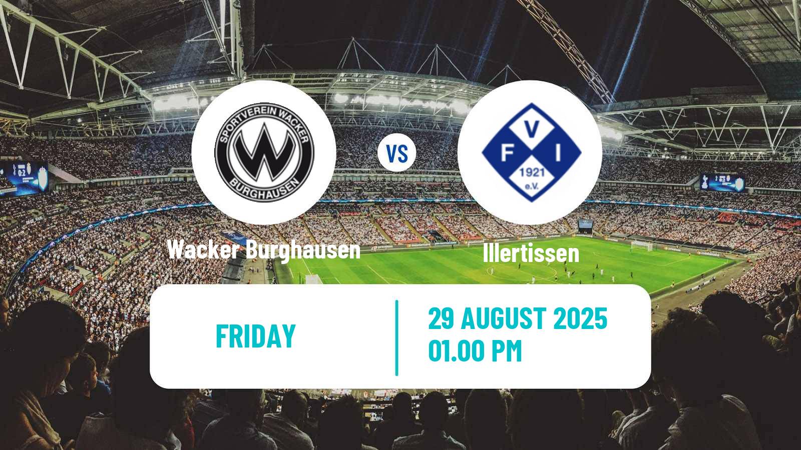 Soccer German Regionalliga Bayern Wacker Burghausen - Illertissen