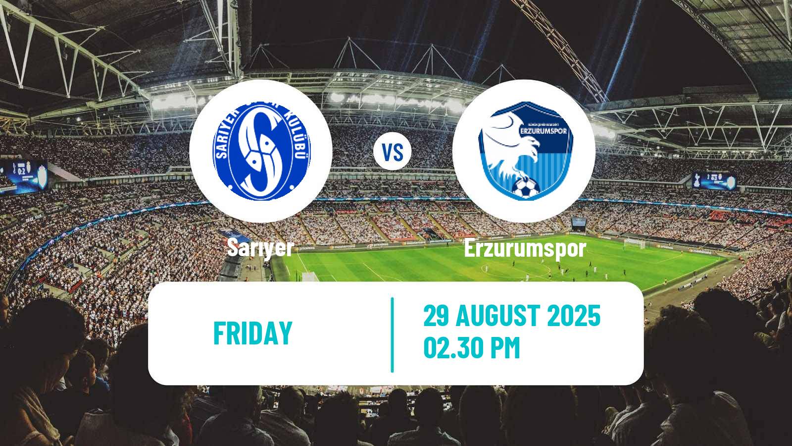 Soccer Turkish First League Sarıyer - Erzurumspor
