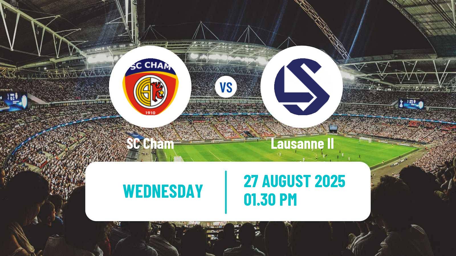 Soccer Swiss Promotion League Cham - Lausanne II