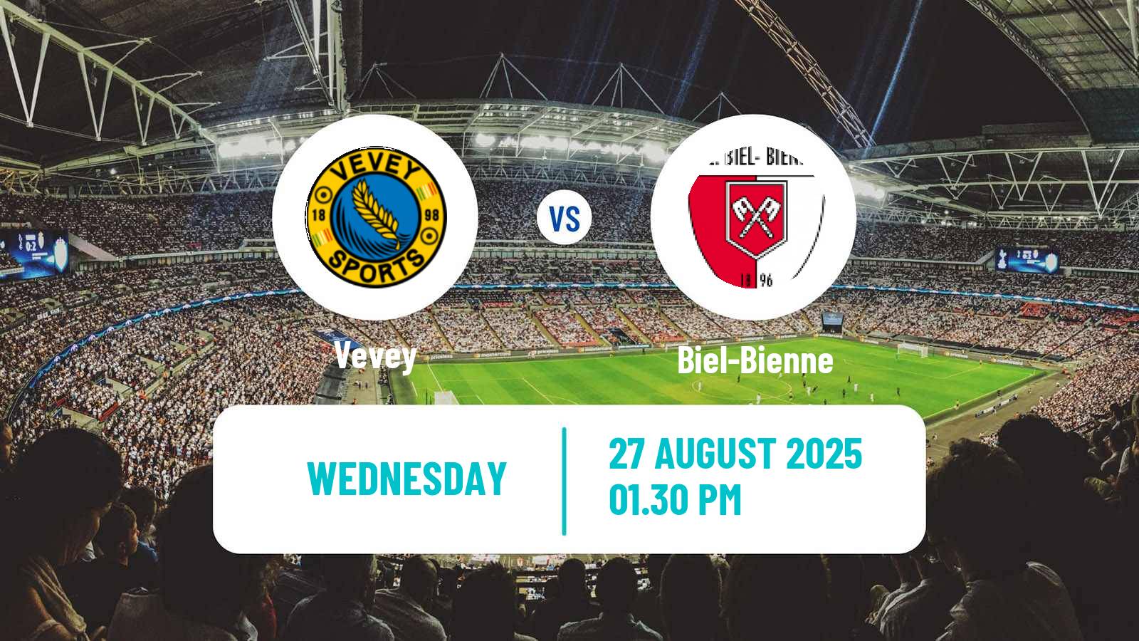 Soccer Swiss Promotion League Vevey - Biel-Bienne