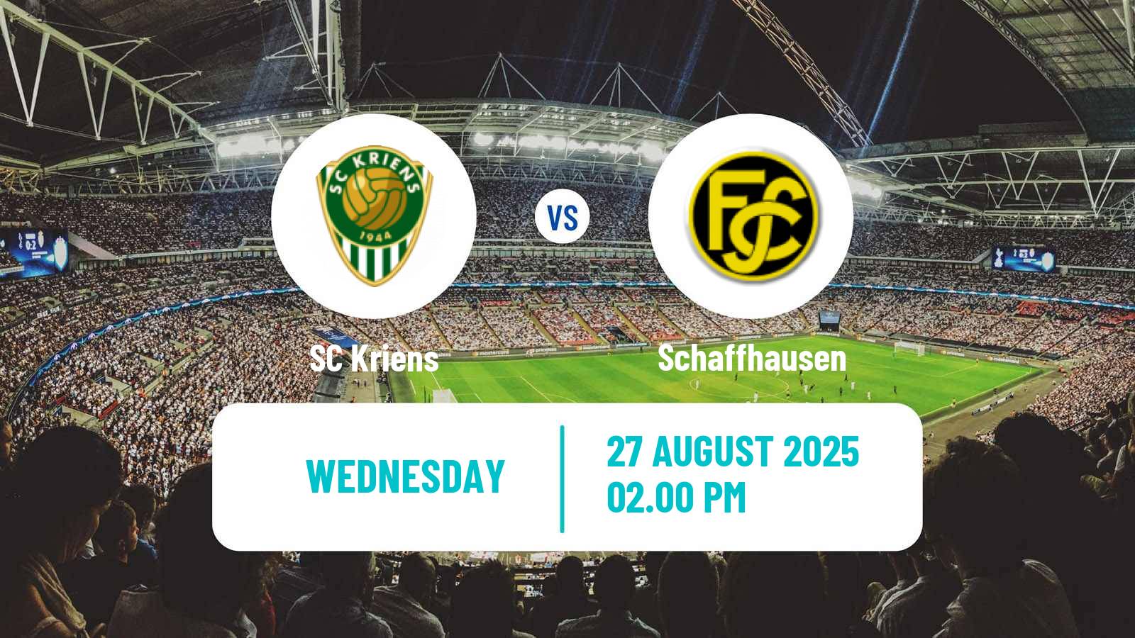 Soccer Swiss Promotion League Kriens - Schaffhausen