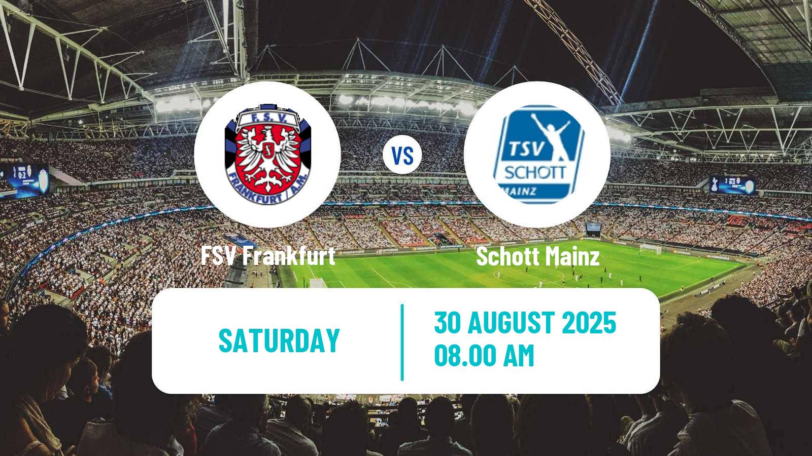 Soccer German Regionalliga Sudwest FSV Frankfurt - Schott Mainz