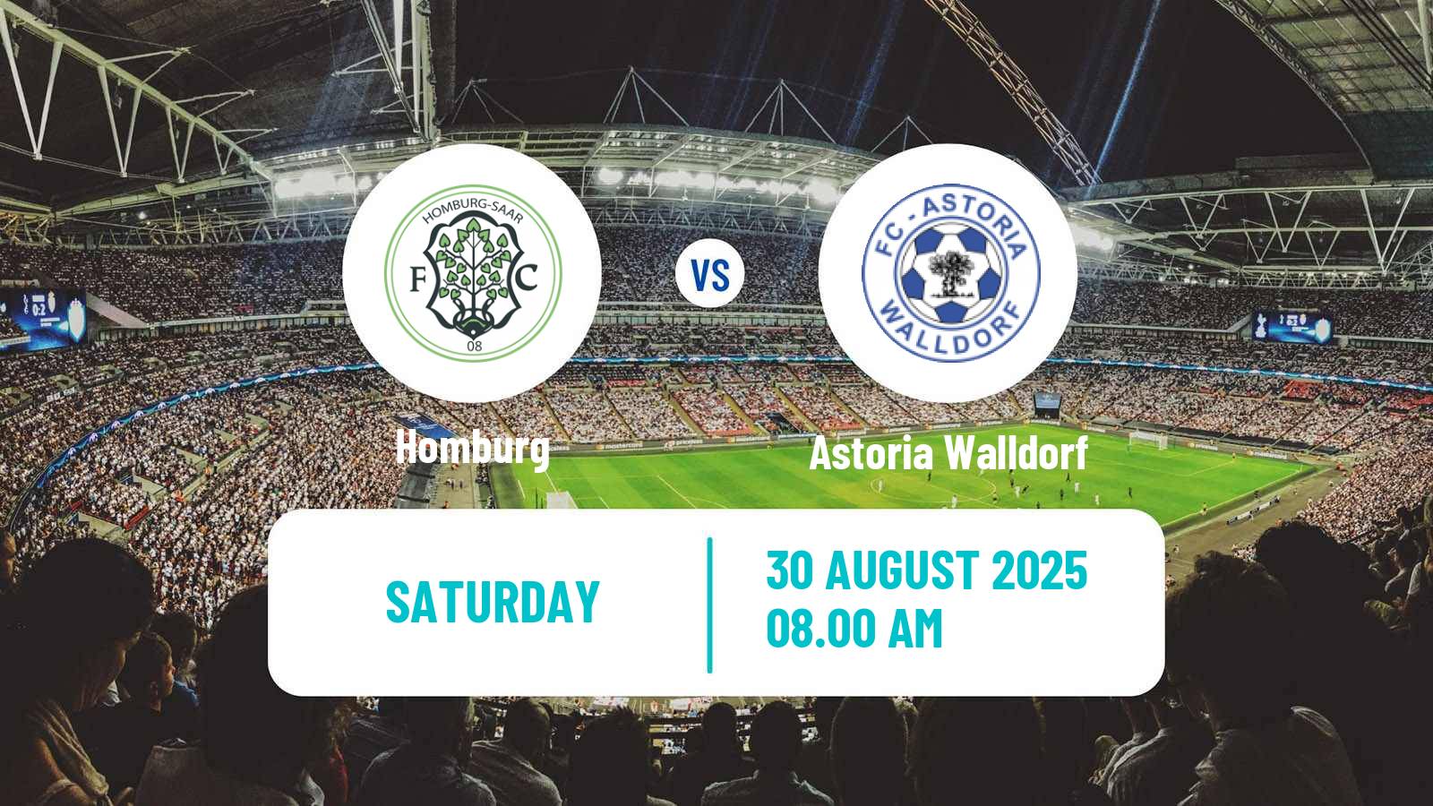 Soccer German Regionalliga Sudwest Homburg - Astoria Walldorf