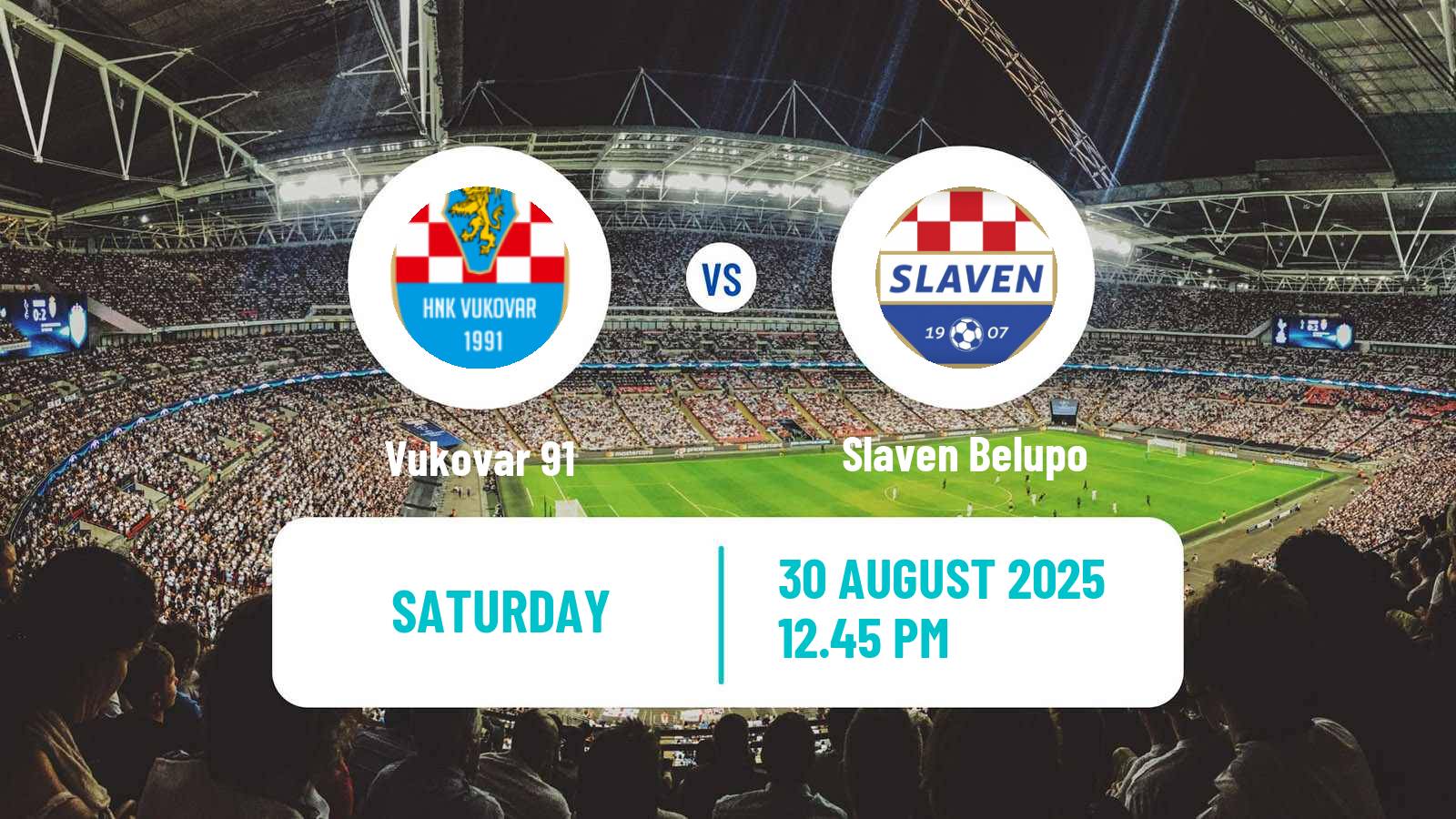 Soccer Croatian HNL Vukovar 91 - Slaven Belupo