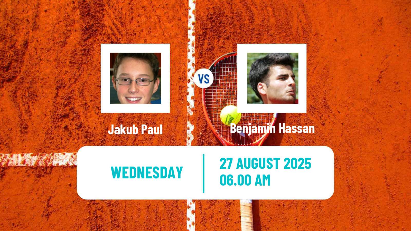 Tennis Mallorca Challenger Men Jakub Paul - Benjamin Hassan