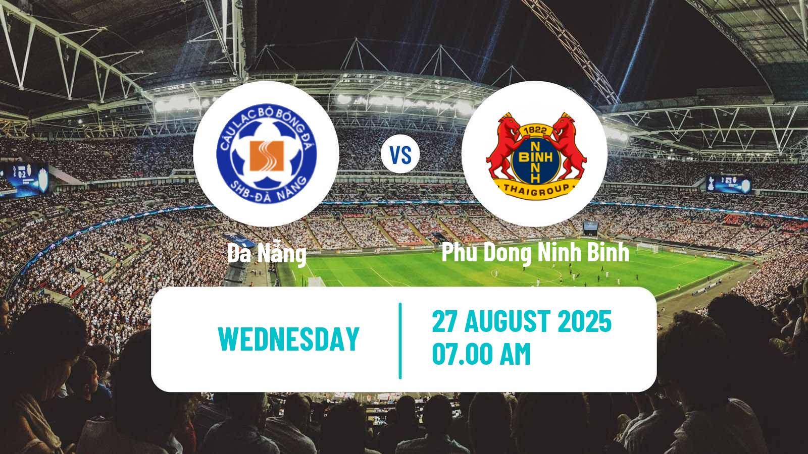 Soccer Vietnamese V League 1 Đà Nẵng - Phu Dong Ninh Binh