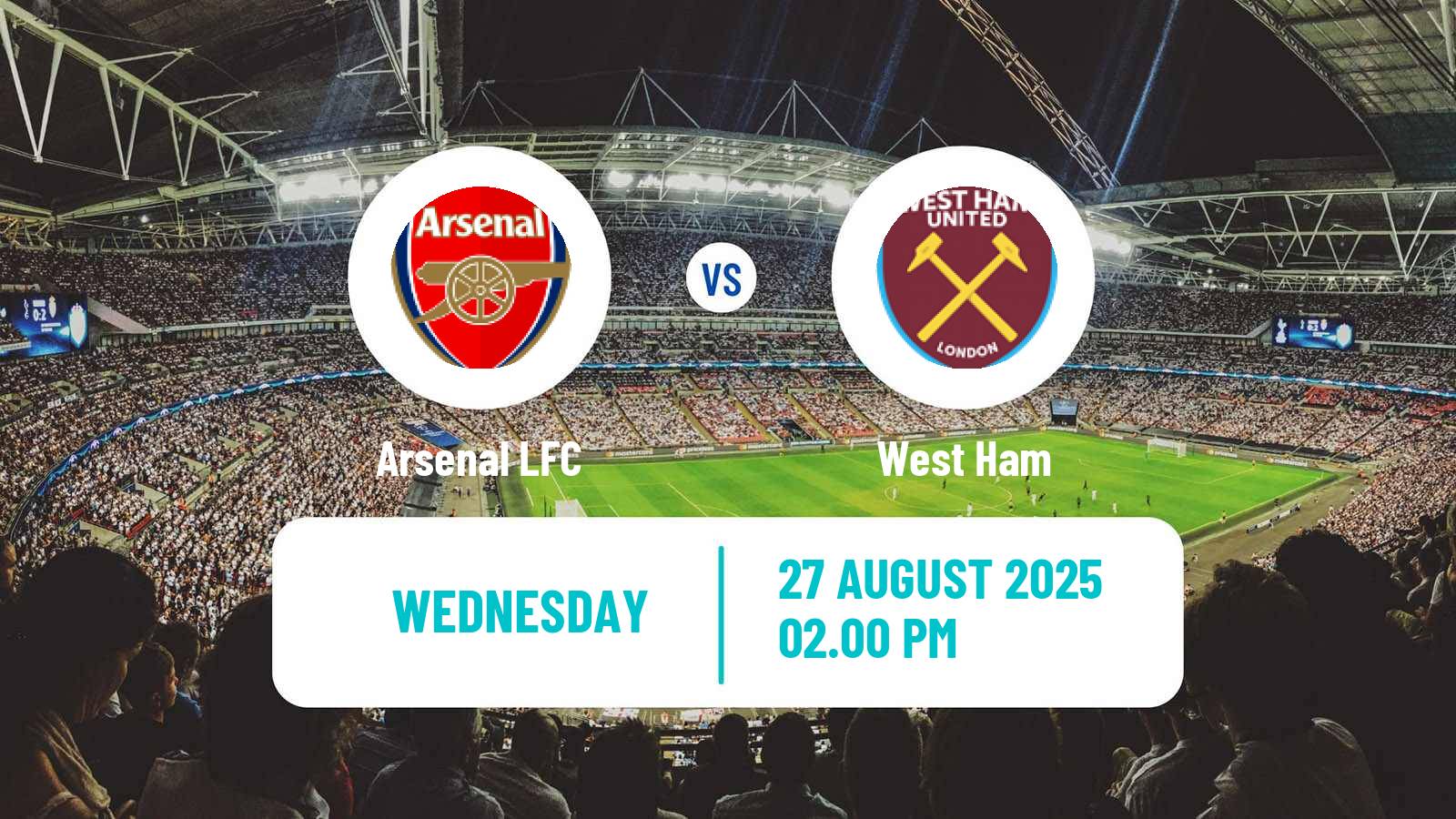 Soccer Club Friendly Women Arsenal LFC - West Ham