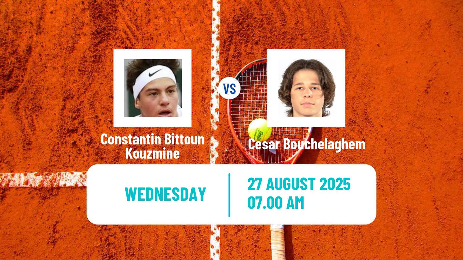 Tennis ITF M15 Cap D Agde Men Constantin Bittoun Kouzmine - Cesar Bouchelaghem