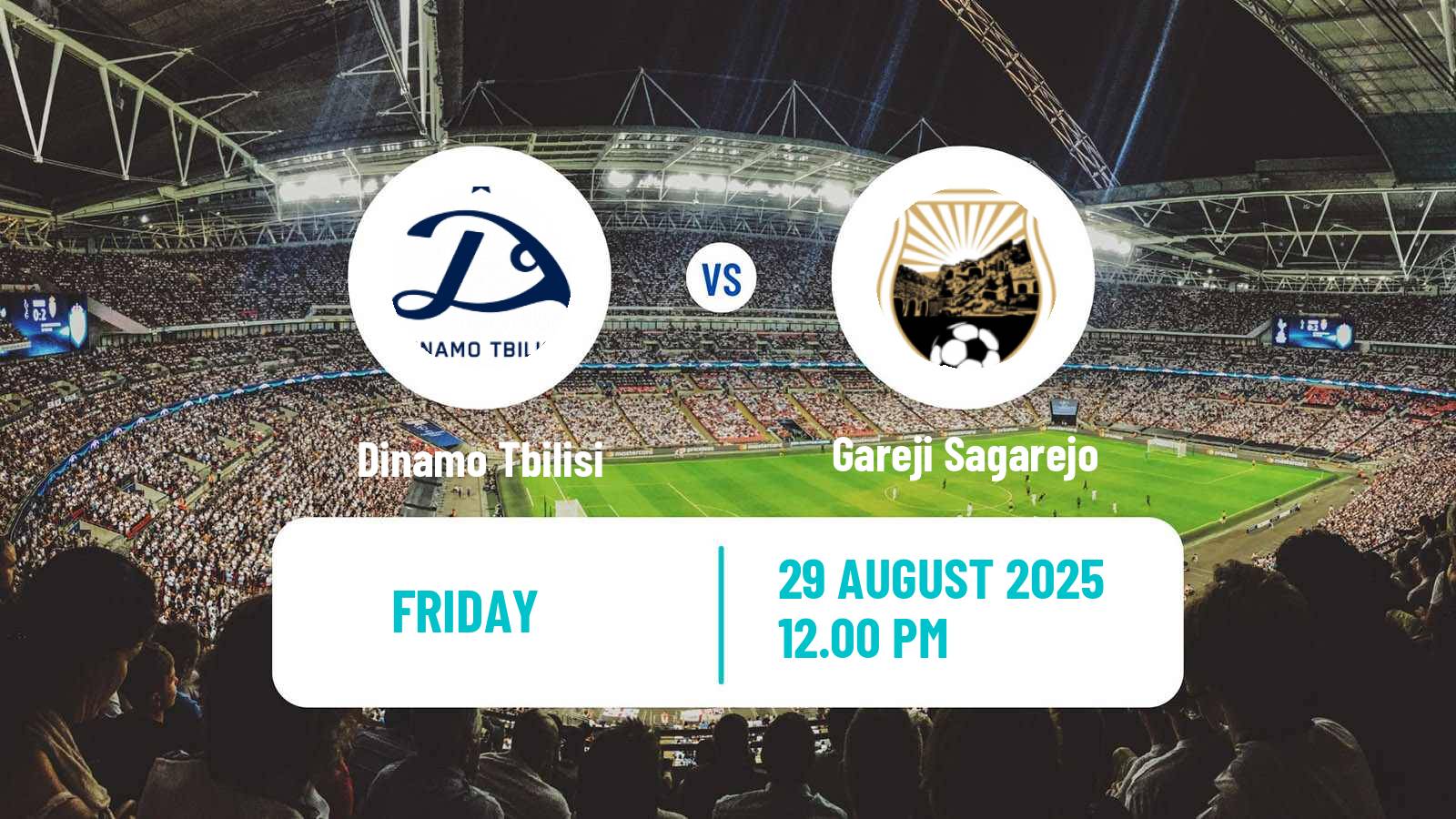 Soccer Georgian Erovnuli Liga Dinamo Tbilisi - Gareji Sagarejo