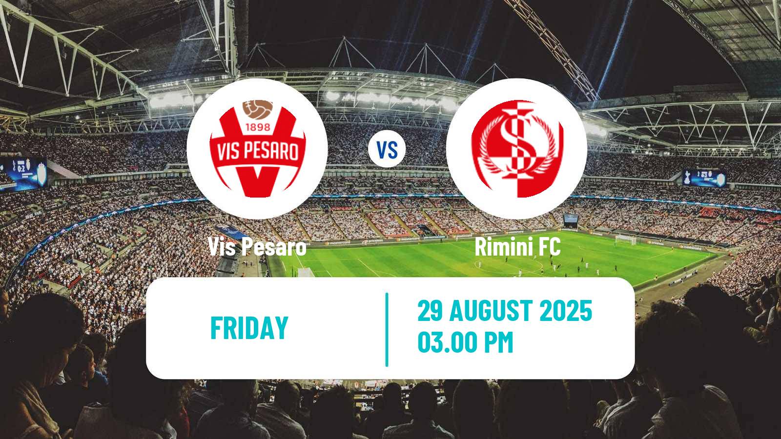 Soccer Italian Serie C Group B Vis Pesaro - Rimini