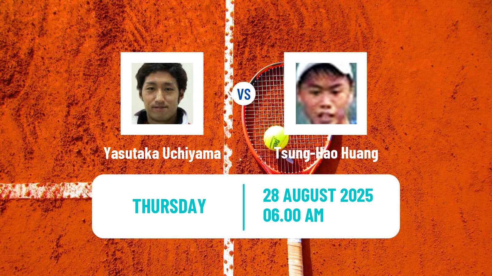 Tennis Zhangjiagang Challenger Men Yasutaka Uchiyama - Tsung-Hao Huang