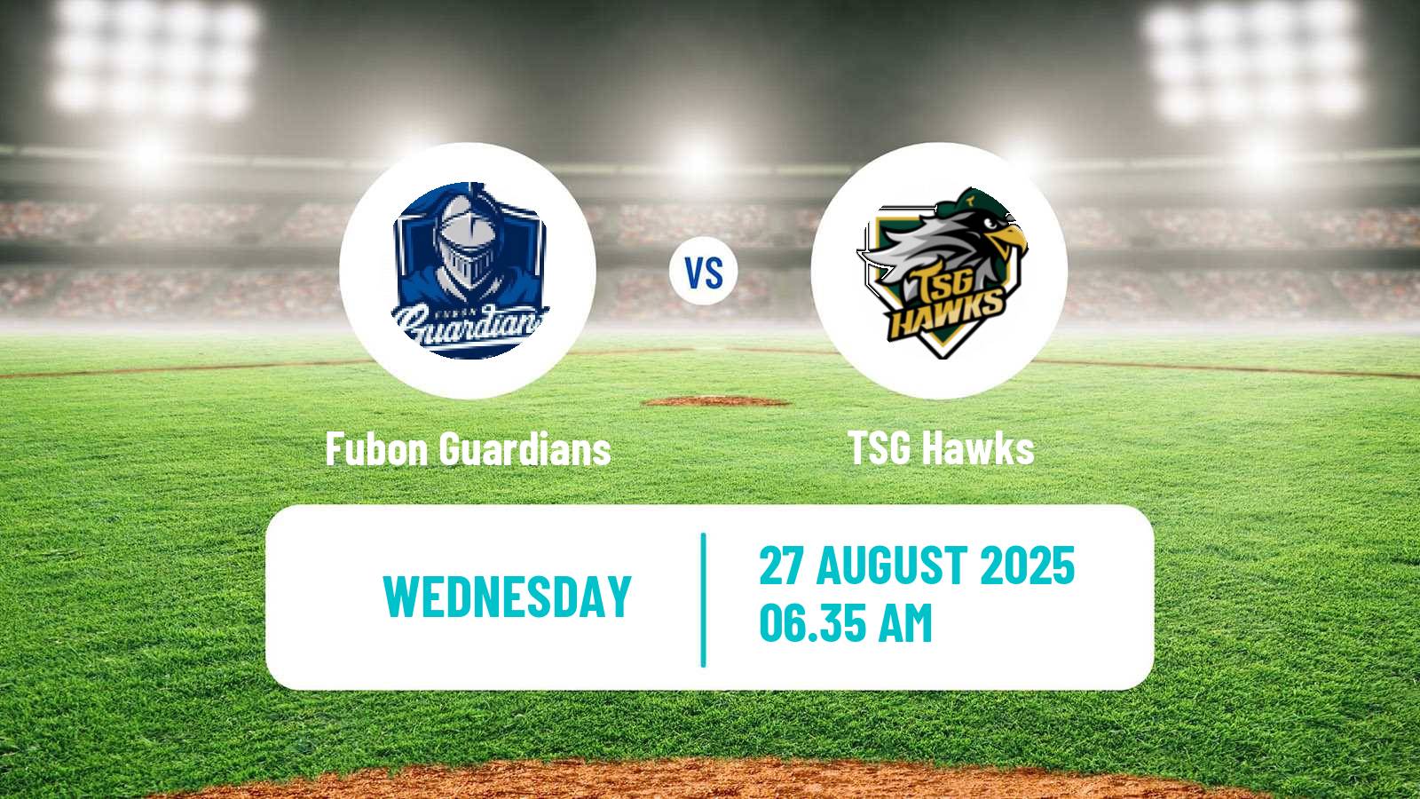 Baseball Taiwan CPBL Fubon Guardians - TSG Hawks