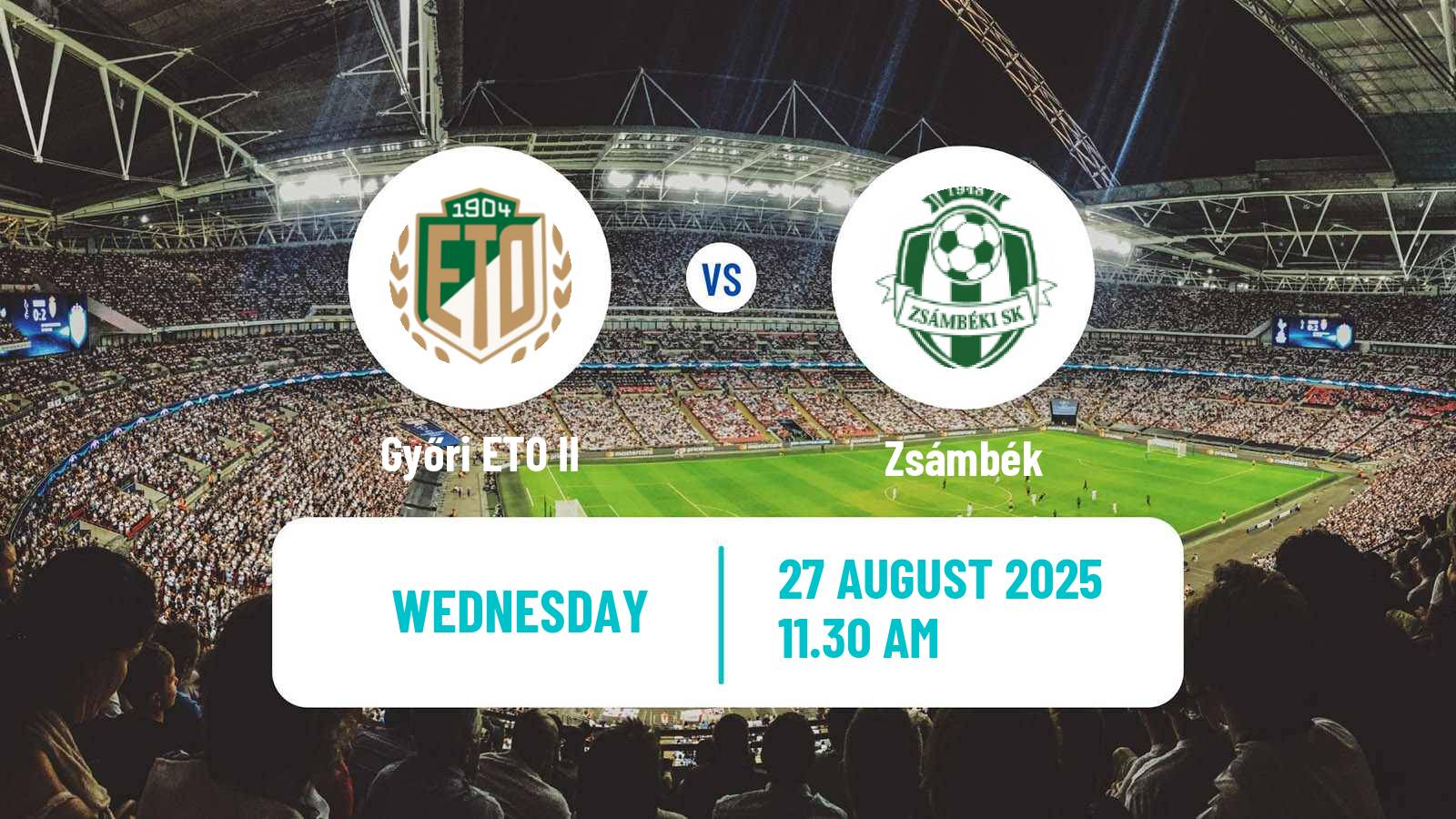 Soccer Hungarian NB III Northwest Győri ETO II - Zsámbék