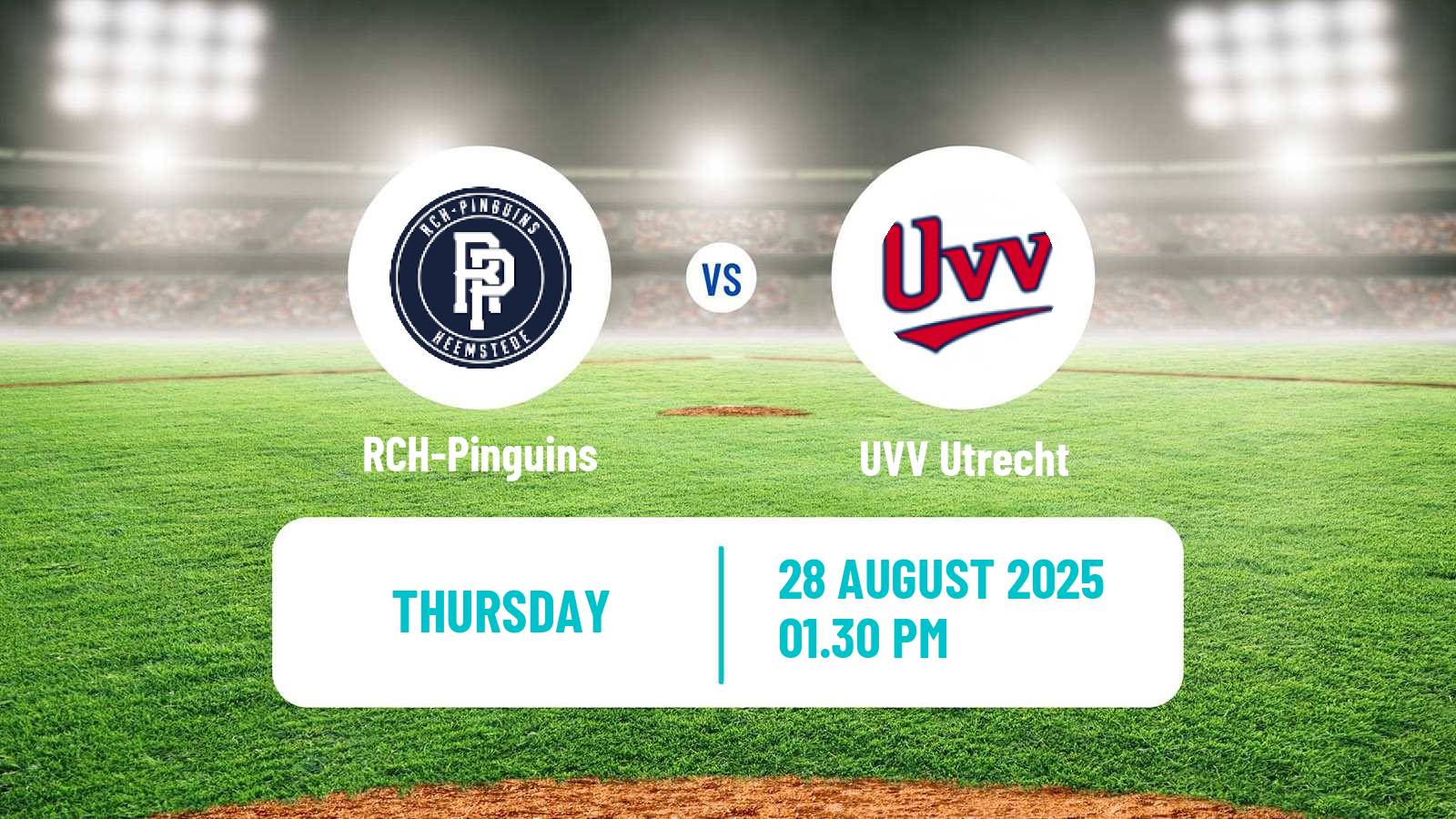Baseball Dutch Hoofdklasse Baseball RCH-Pinguins - UVV Utrecht
