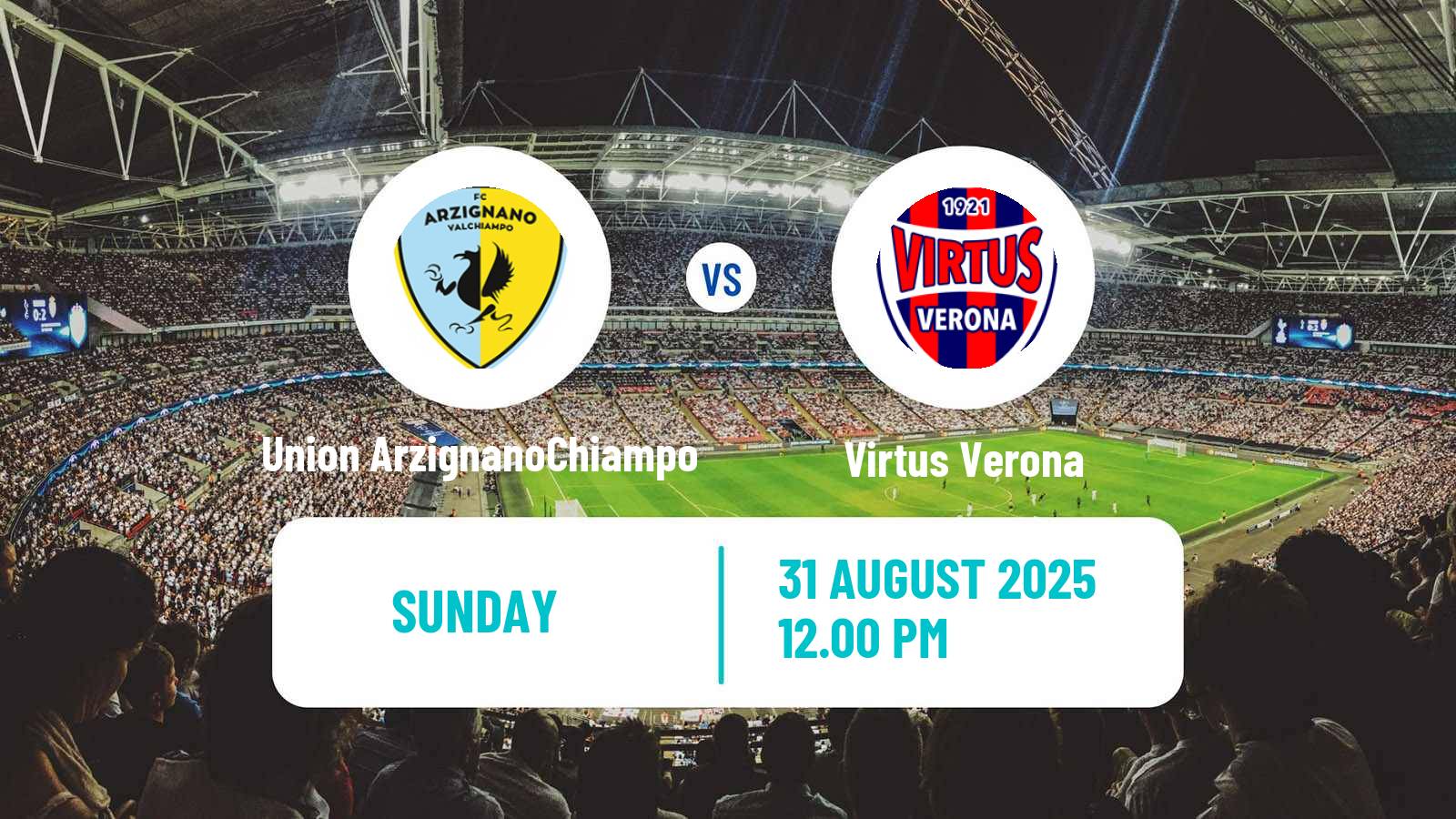 Soccer Italian Serie C Group A Union ArzignanoChiampo - Virtus Verona