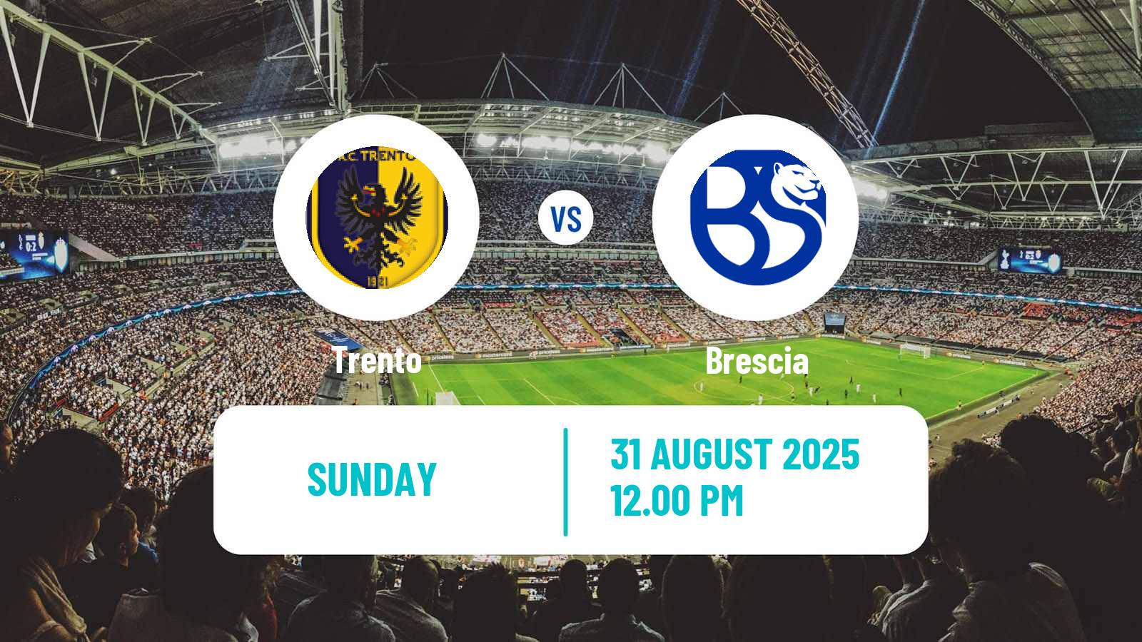 Soccer Italian Serie C Group A Trento - Brescia