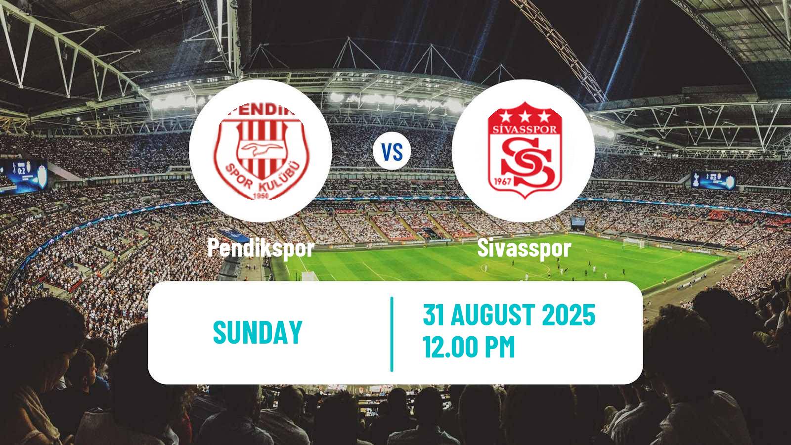 Soccer Turkish First League Pendikspor - Sivasspor