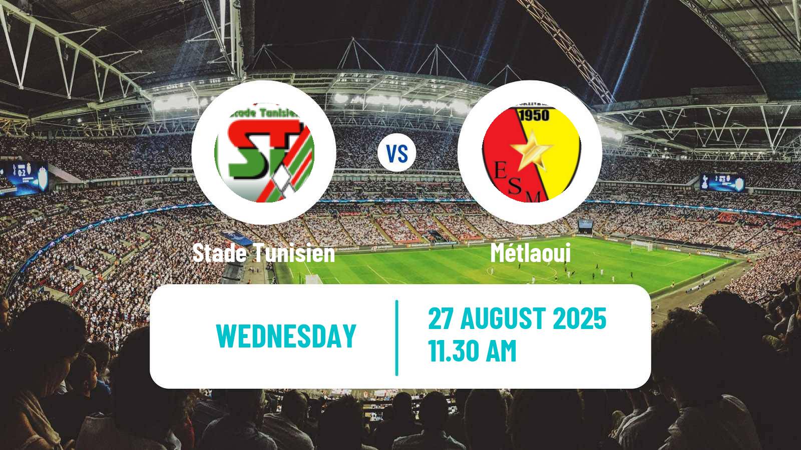 Soccer Tunisian Ligue Professionnelle 1 Stade Tunisien - Métlaoui