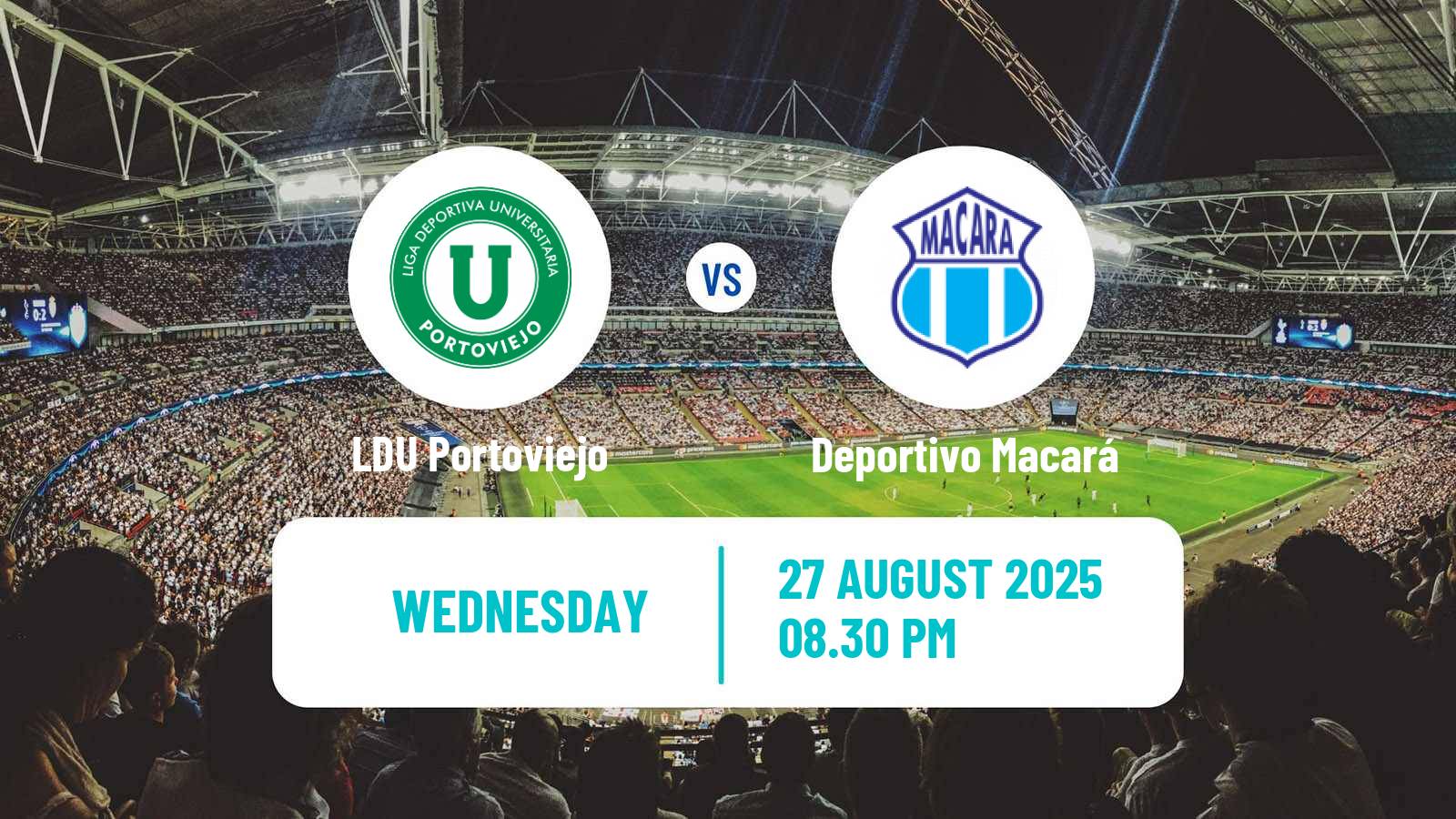 Soccer Ecuadorian Copa LDU Portoviejo - Deportivo Macará