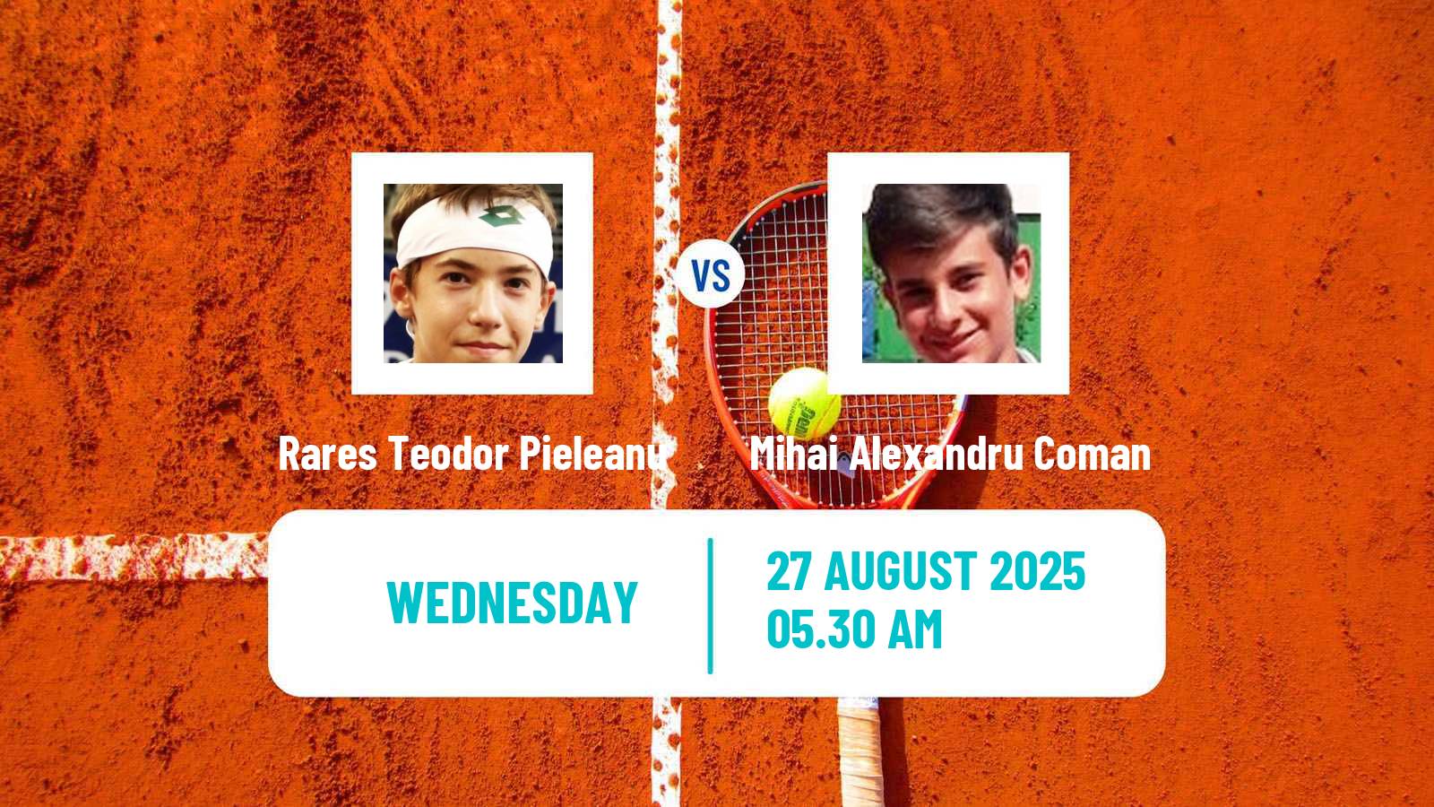 Tennis ITF M15 Bucharest 4 Men Rares Teodor Pieleanu - Mihai Alexandru Coman