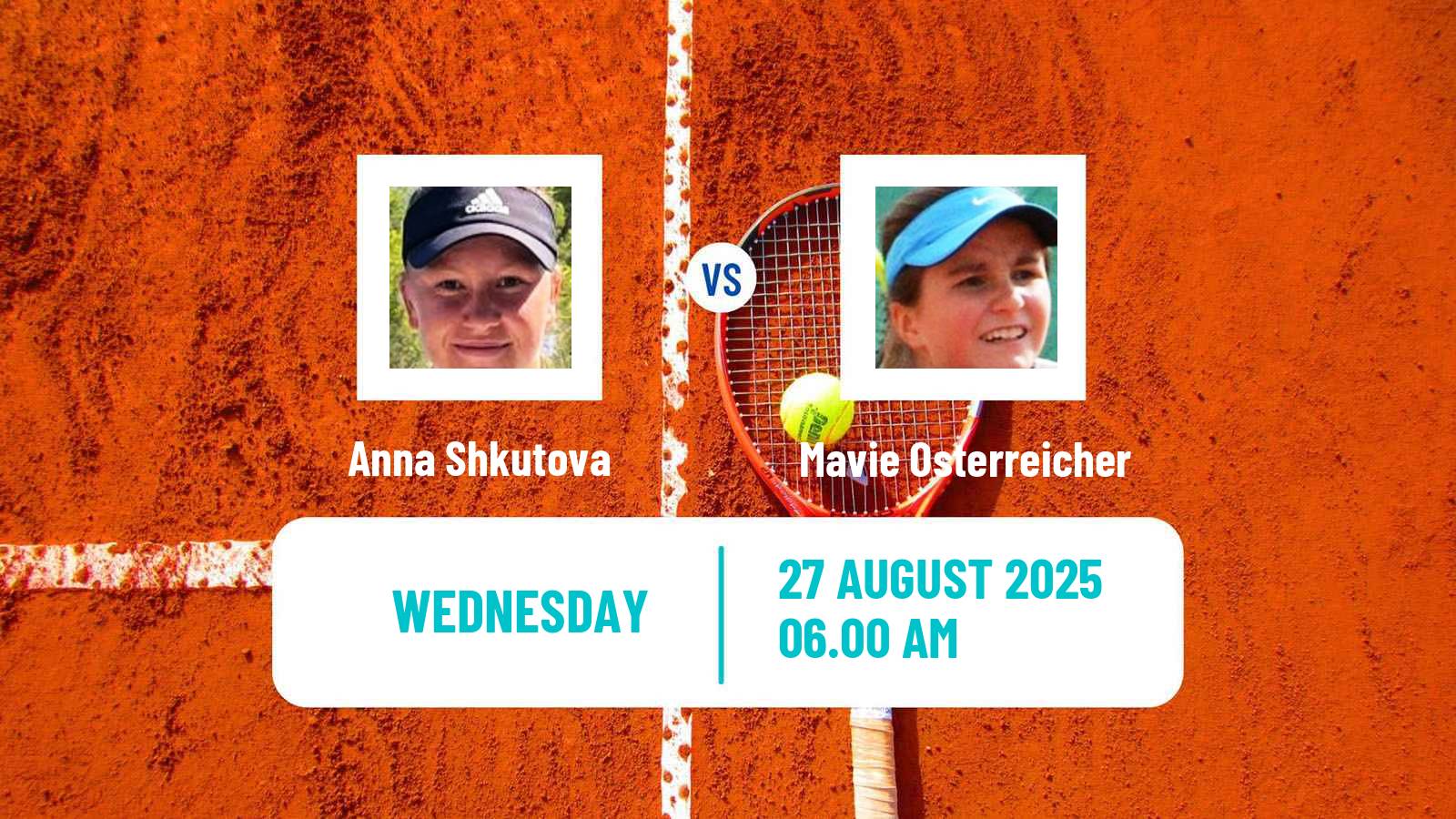 Tennis ITF W15 Monastir 31 Women Anna Shkutova - Mavie Osterreicher