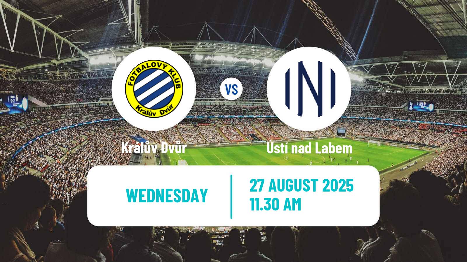 Soccer Czech Cup Králův Dvůr - Ústí nad Labem