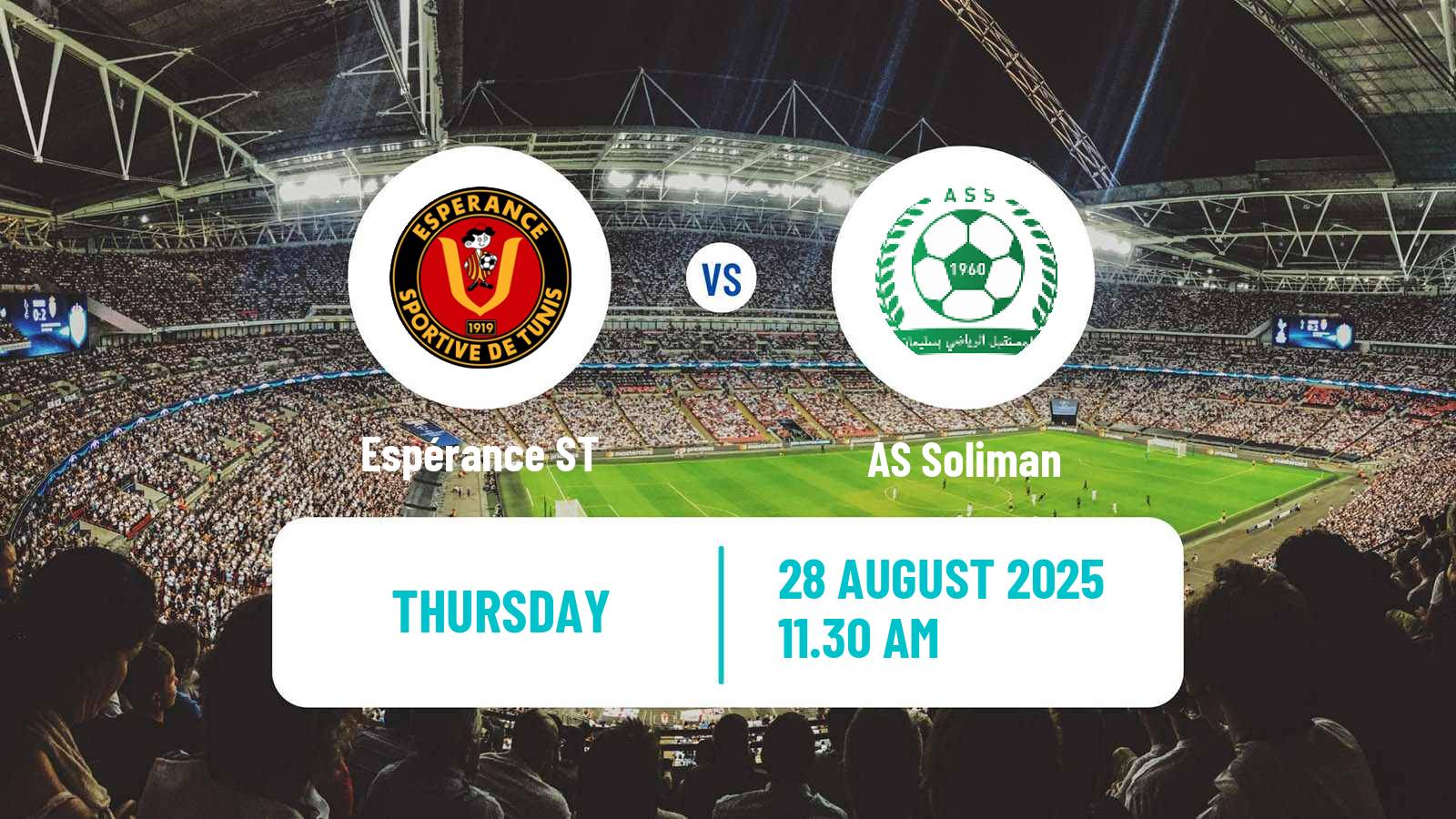 Soccer Tunisian Ligue Professionnelle 1 Espérance ST - Soliman