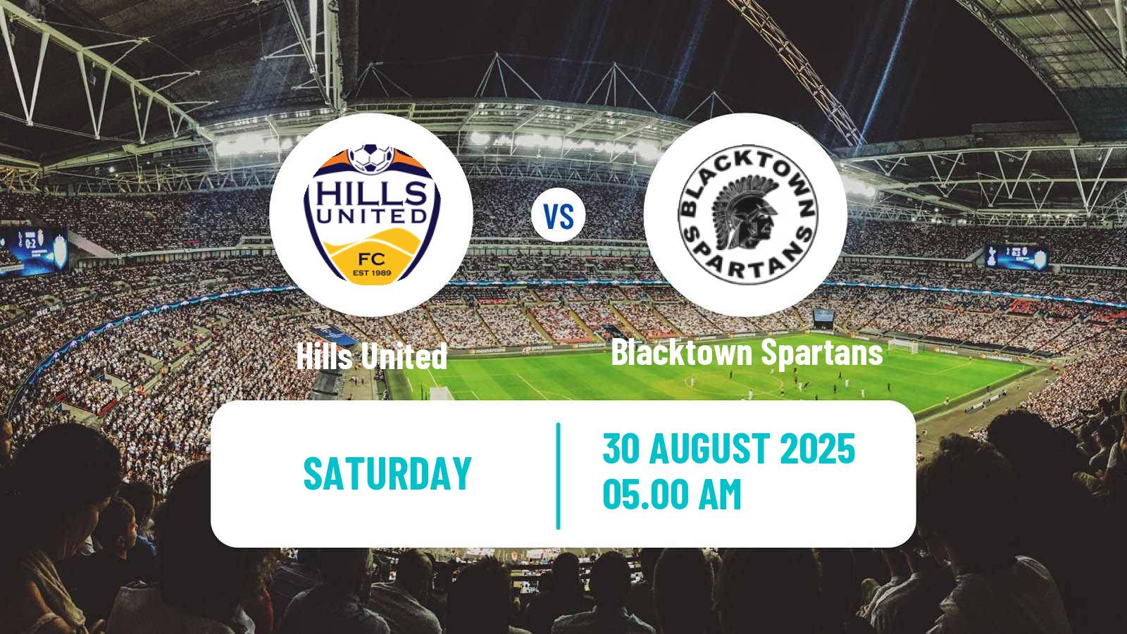 Soccer Australian NSW League One Hills United - Blacktown Spartans