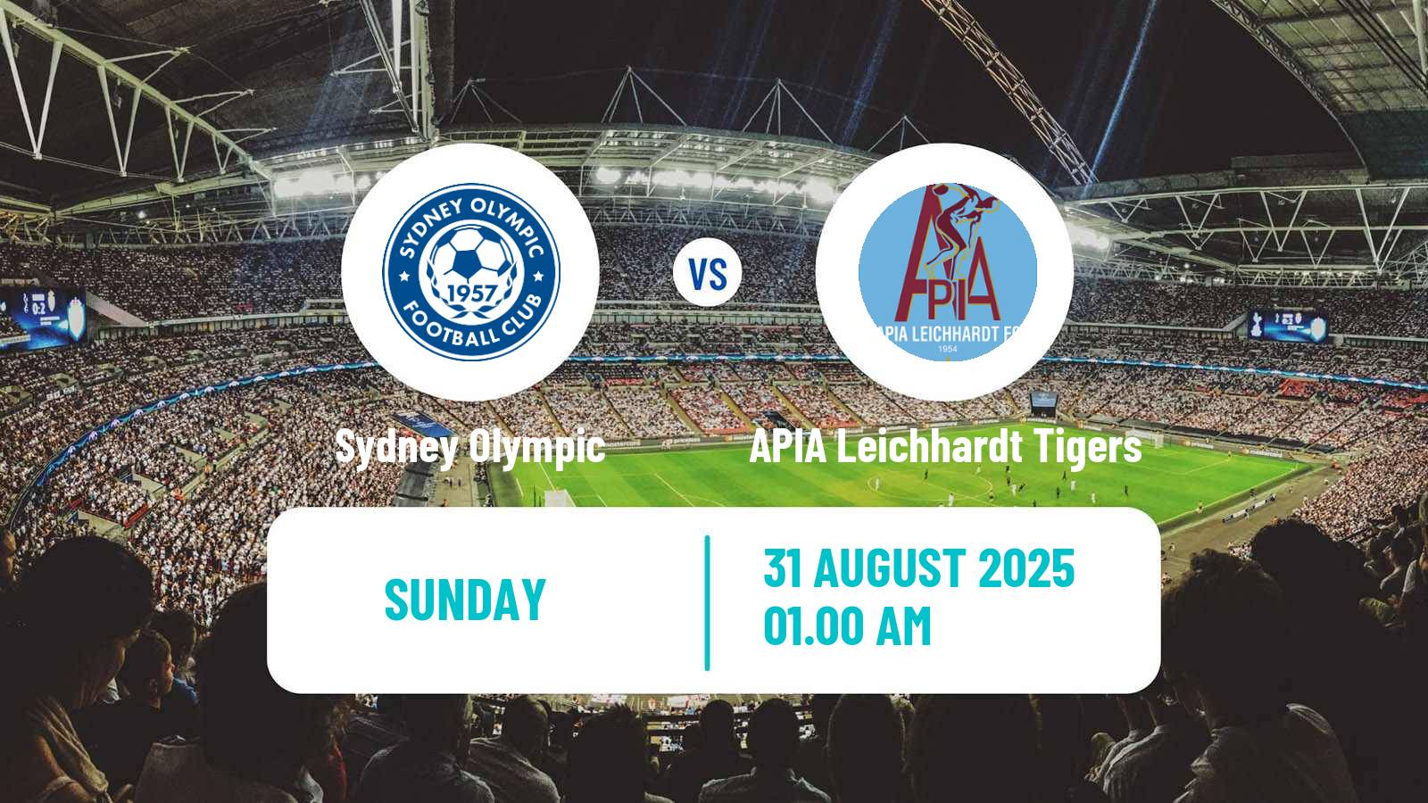 Soccer Australian NPL NSW Sydney Olympic - APIA Leichhardt Tigers