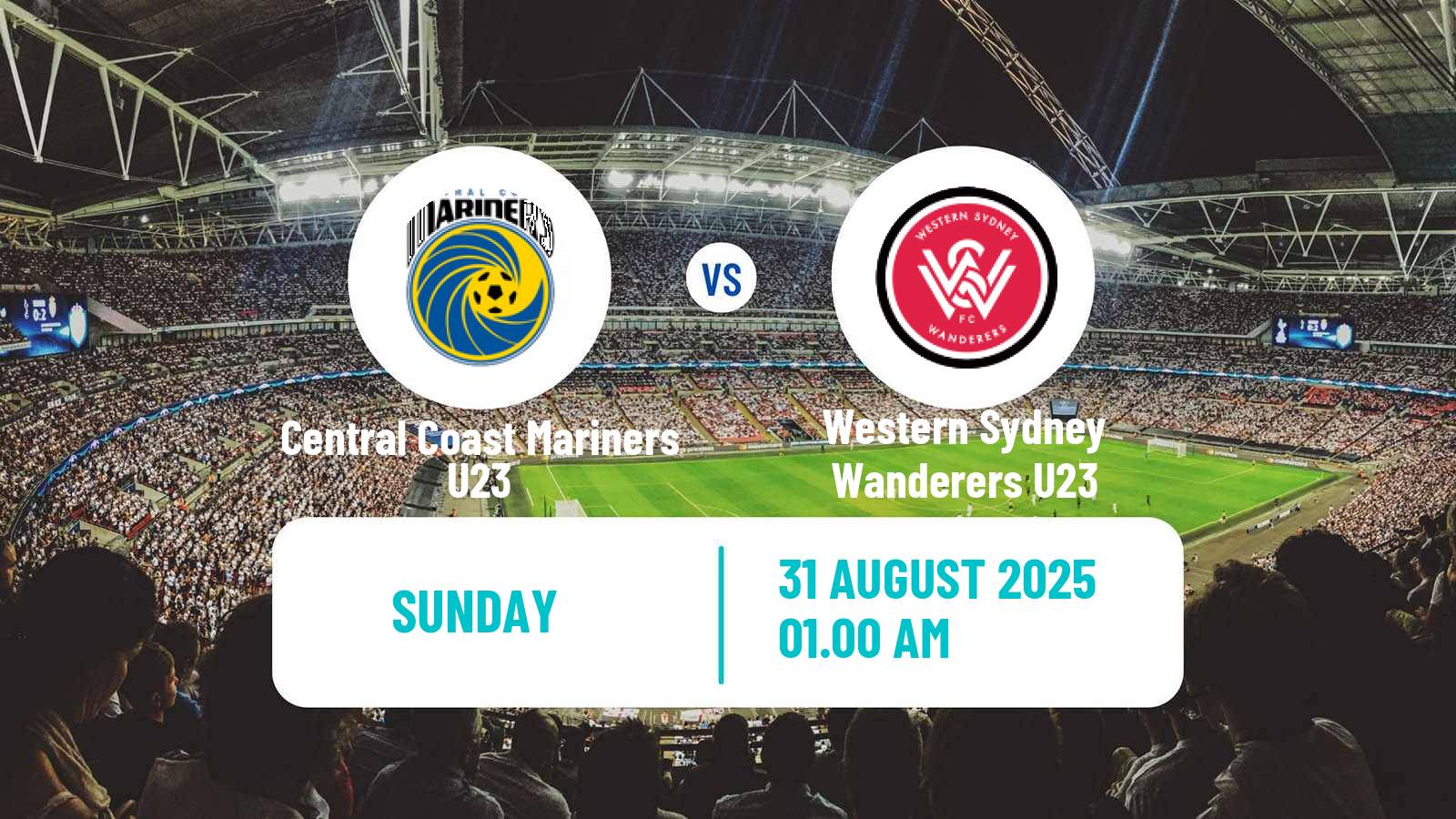 Soccer Australian NPL NSW Central Coast Mariners U23 - Western Sydney Wanderers U23