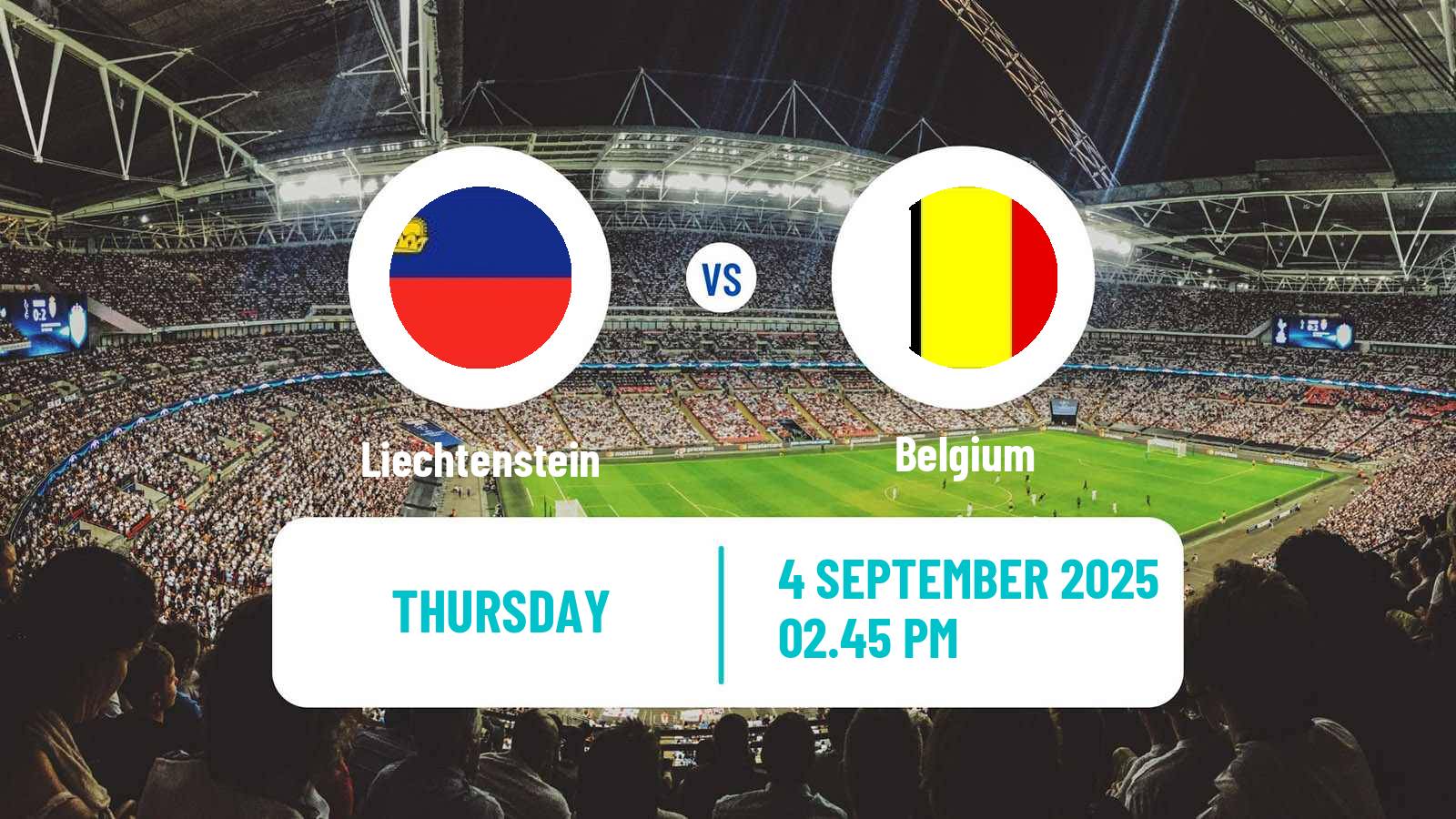 Soccer FIFA World Cup Liechtenstein - Belgium
