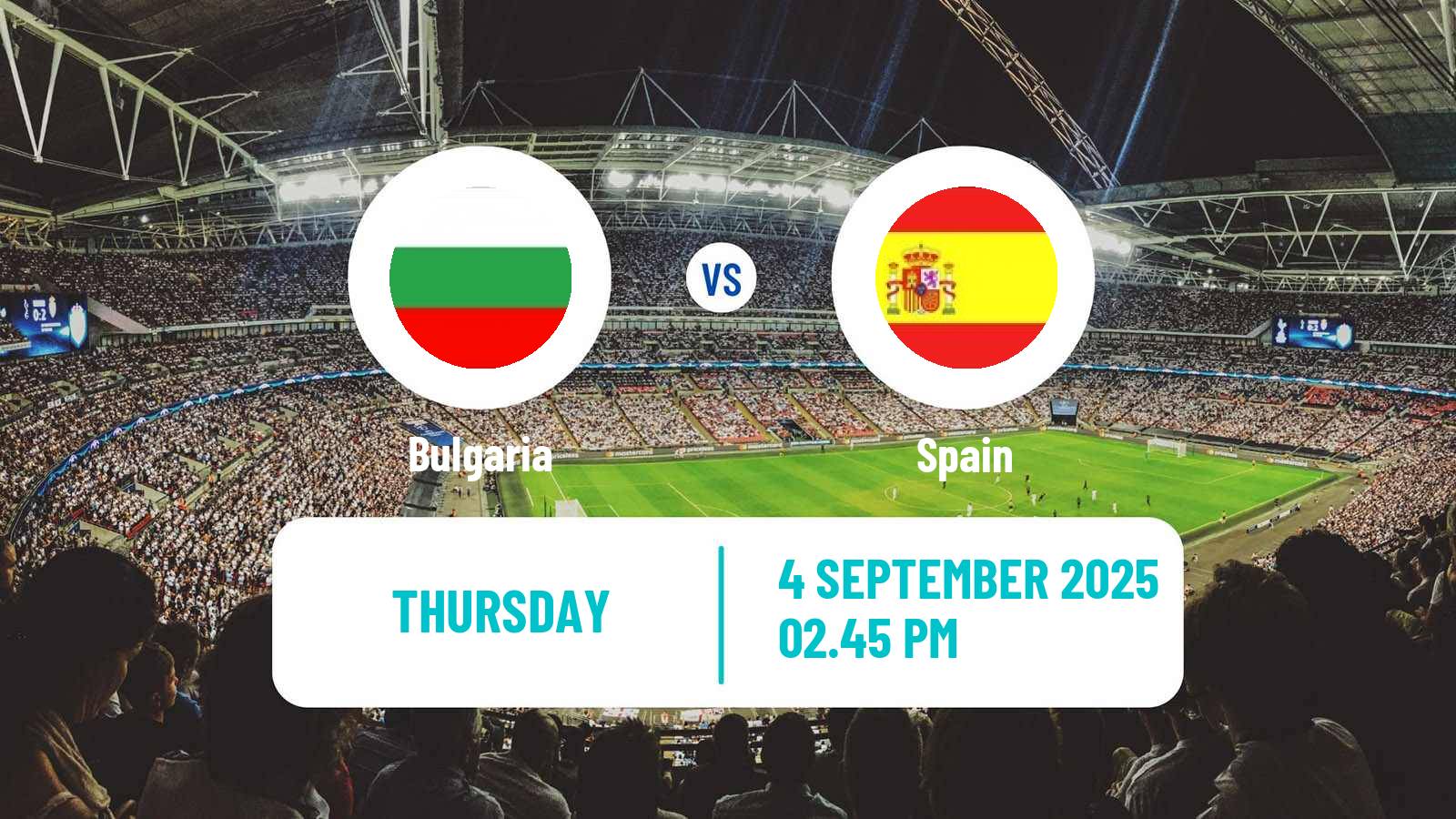 Soccer FIFA World Cup Bulgaria - Spain