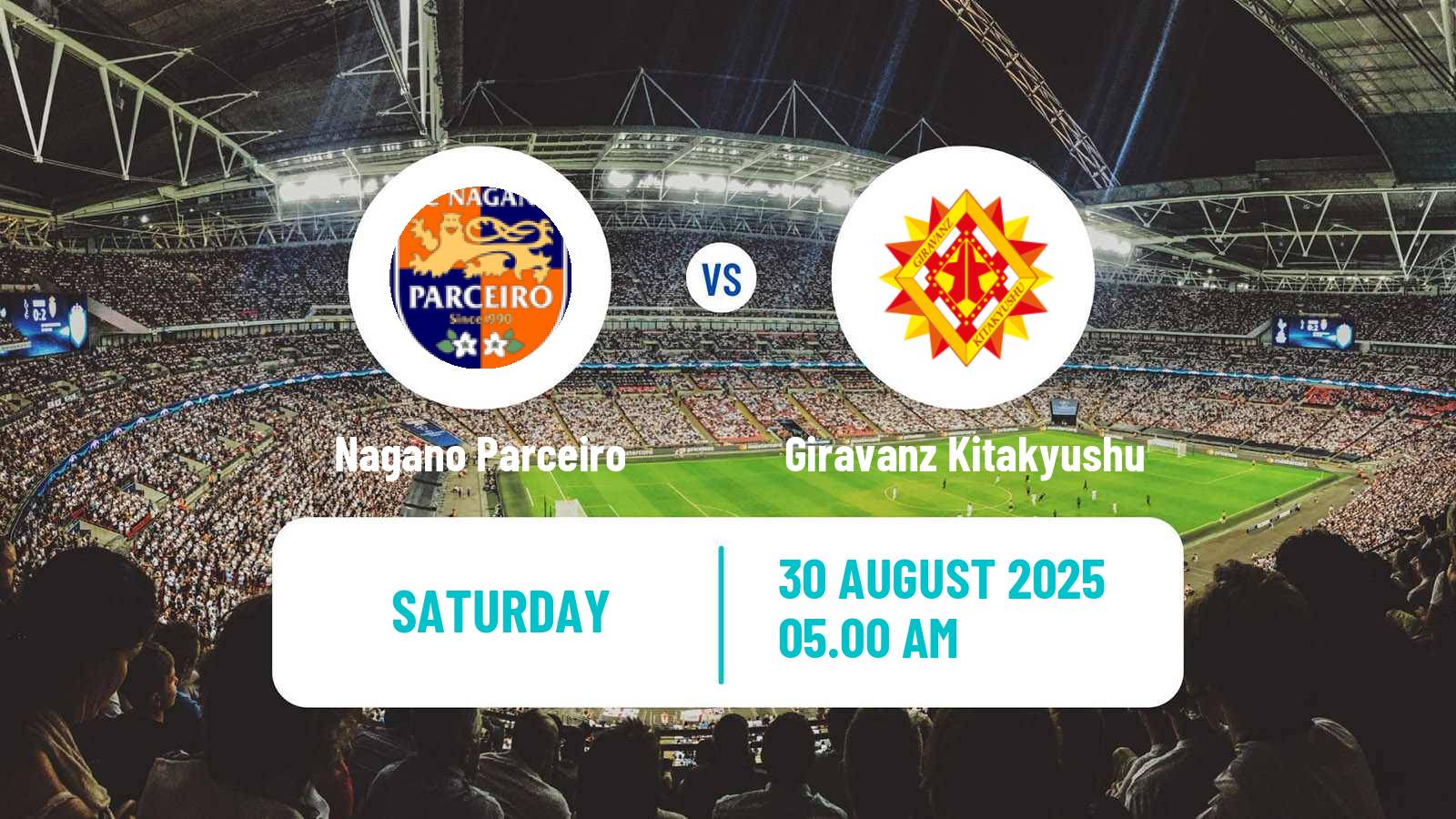 Soccer Japan J3 League Nagano Parceiro - Giravanz Kitakyushu
