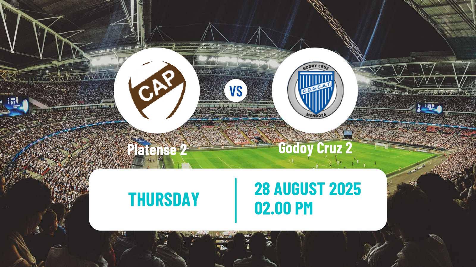 Soccer Argentinian Reserve League Platense 2 - Godoy Cruz 2