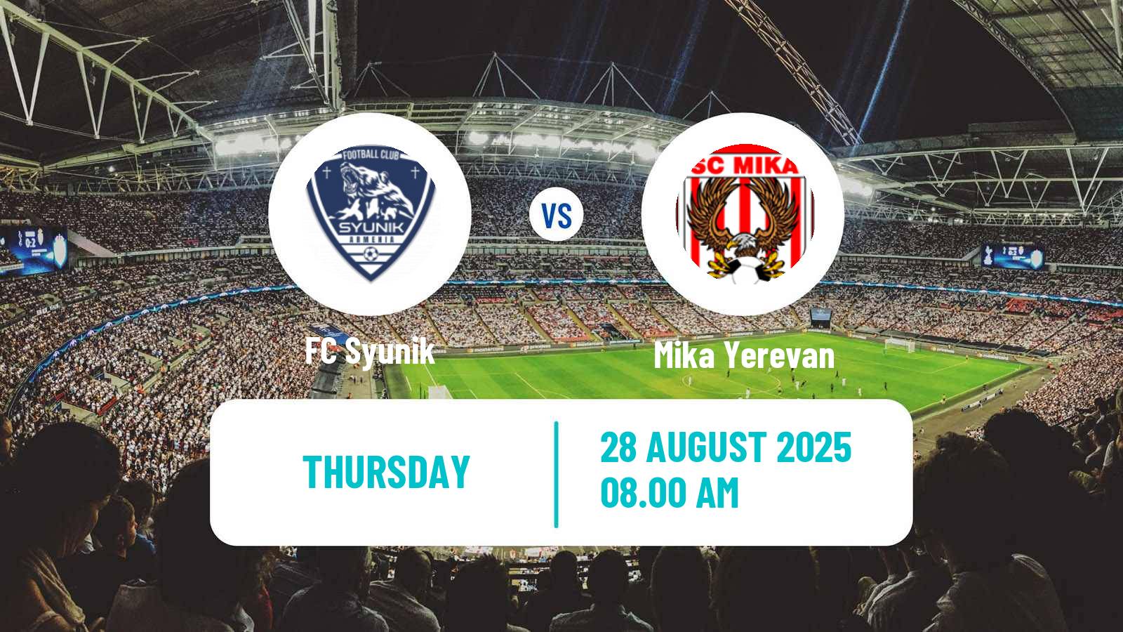 Soccer Armenian First League Syunik - Mika Yerevan