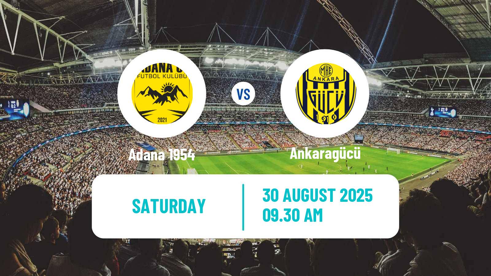 Soccer Turkish Second League White Group Adana 1954 - Ankaragücü