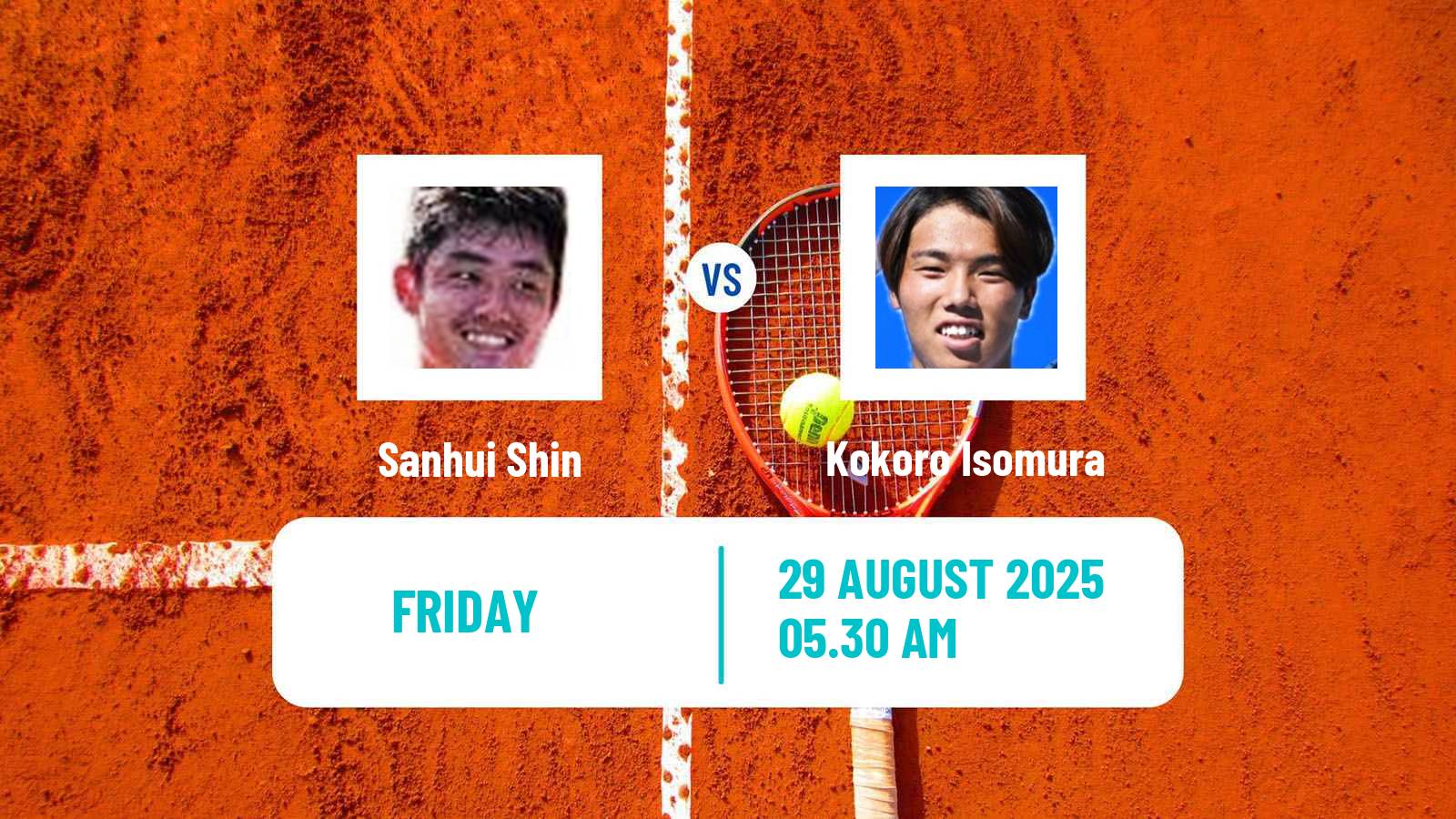 Tennis Zhangjiagang Challenger Men Sanhui Shin - Kokoro Isomura